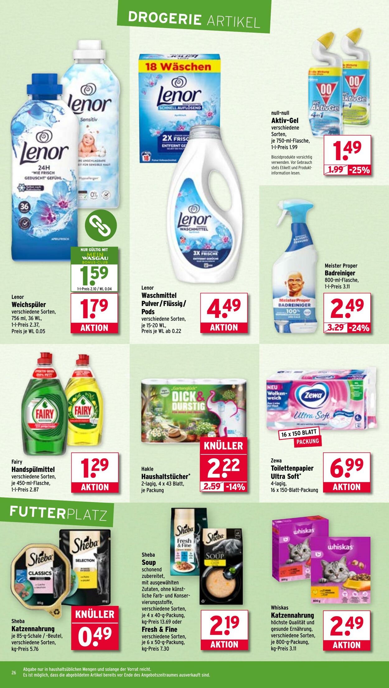 Prospekt Wasgau 01.09.2025 - 06.09.2025