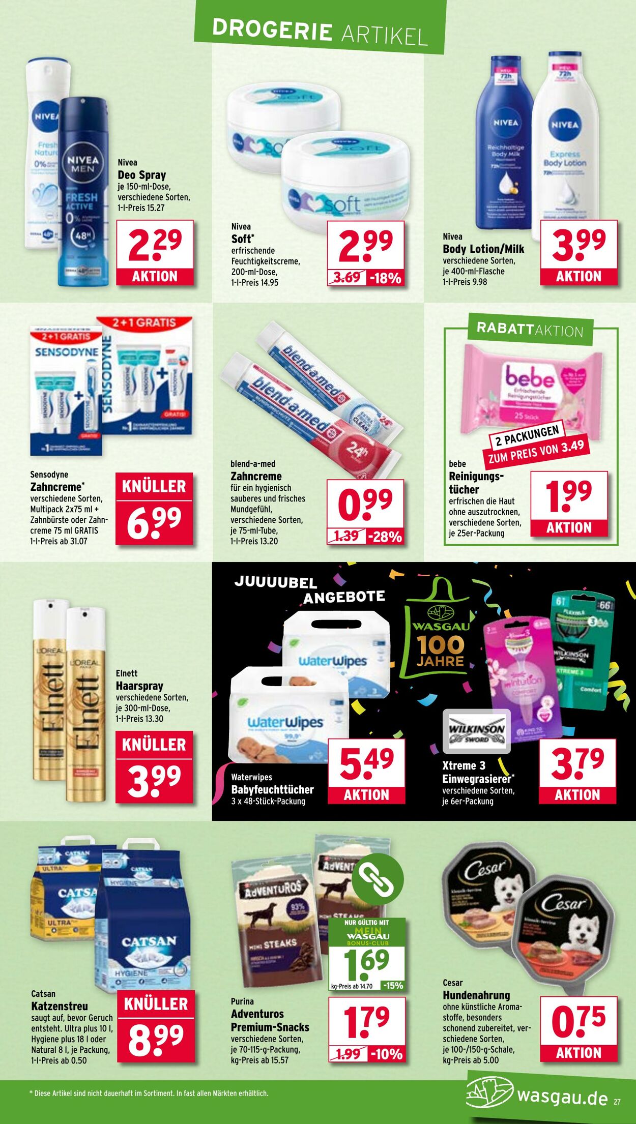 Prospekt Wasgau 08.09.2025 - 13.09.2025