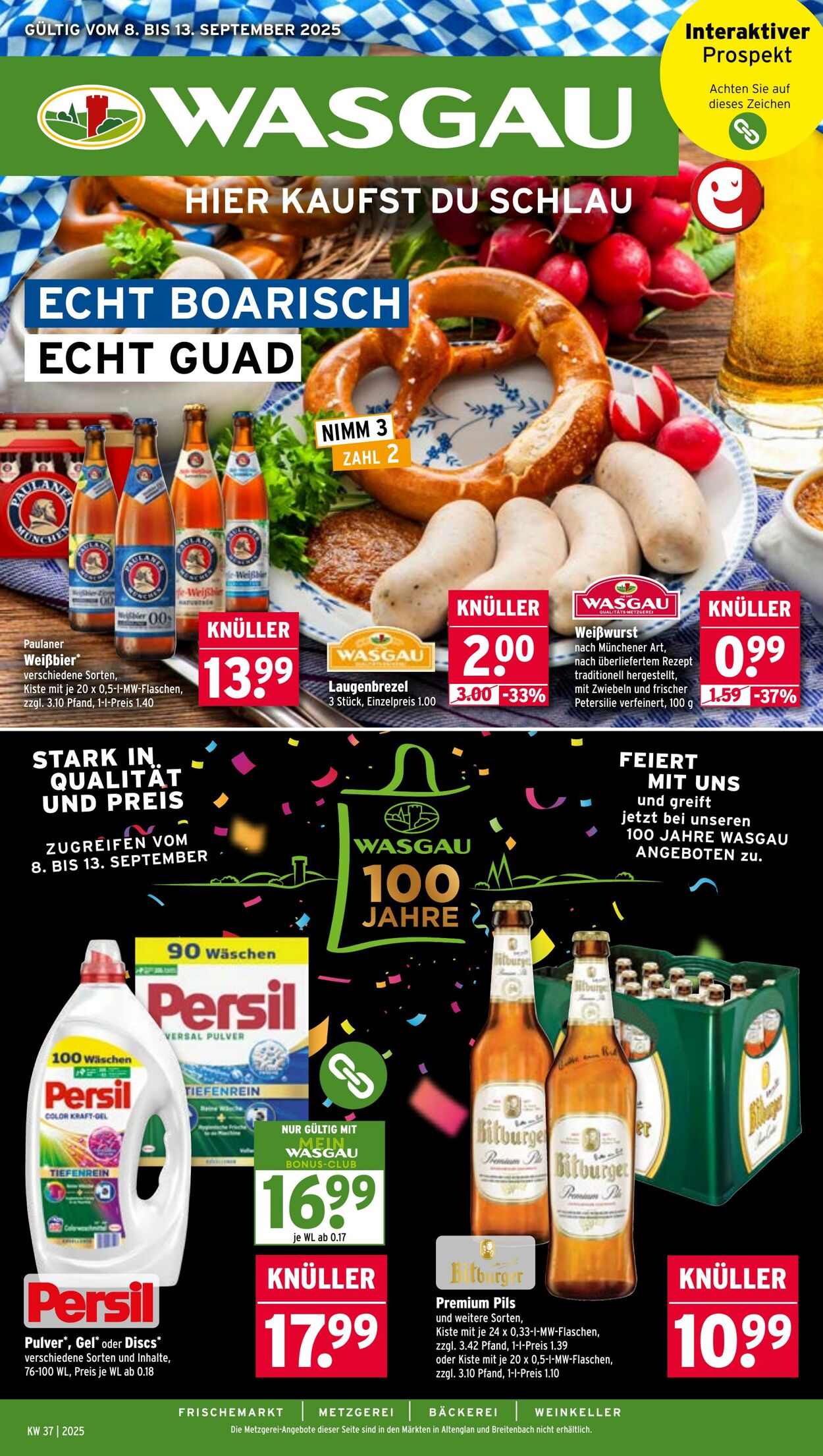 Prospekt Wasgau 08.09.2025 - 13.09.2025
