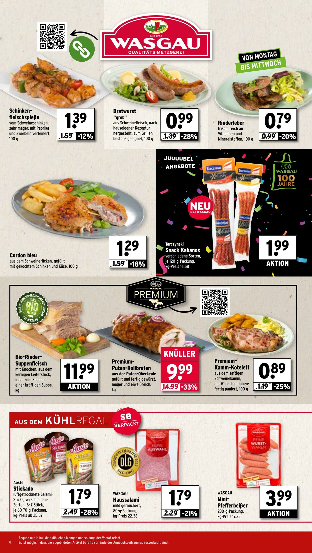 Prospekt Wasgau 08.09.2025 - 13.09.2025