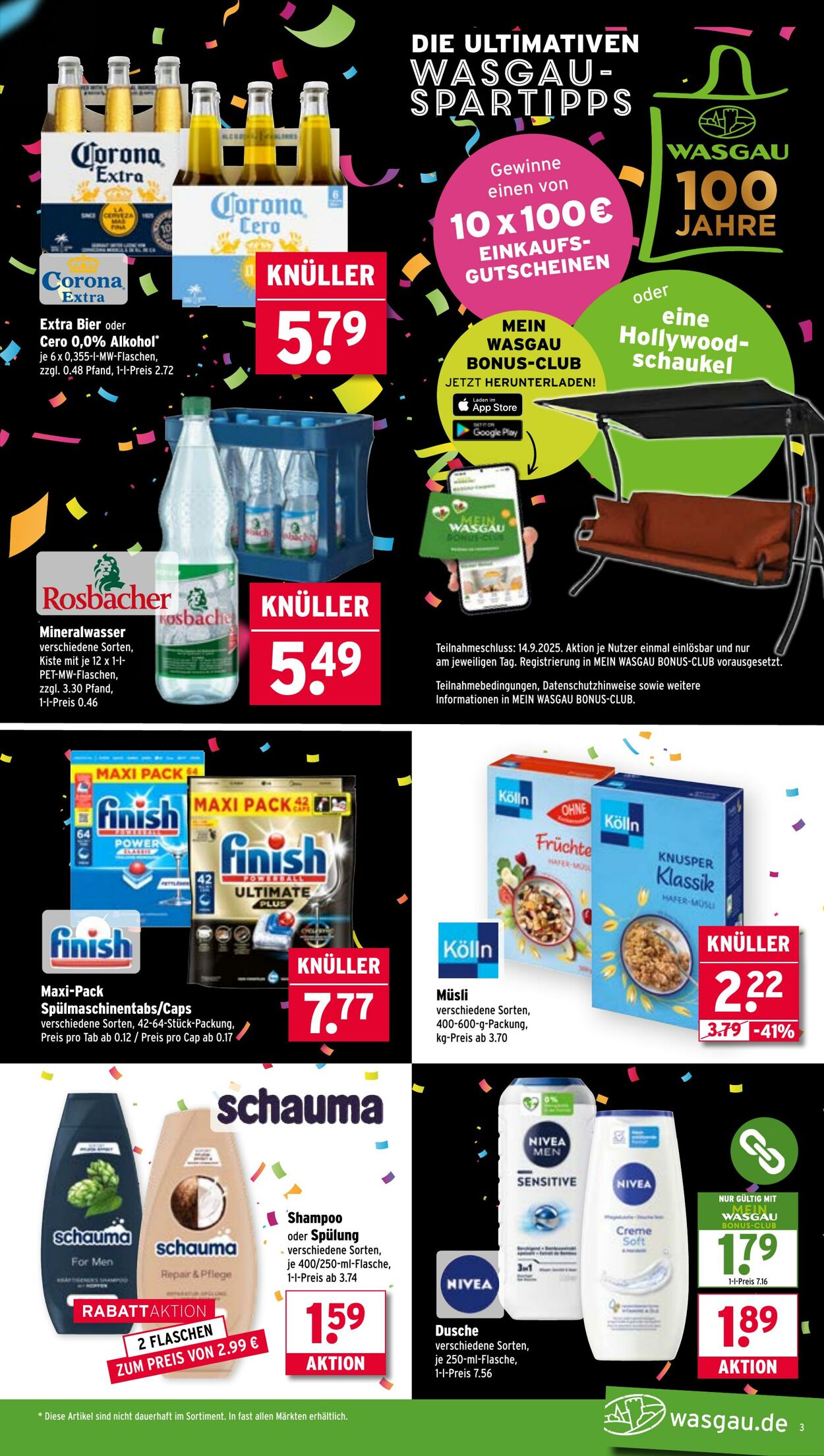 Prospekt Wasgau 08.09.2025 - 13.09.2025
