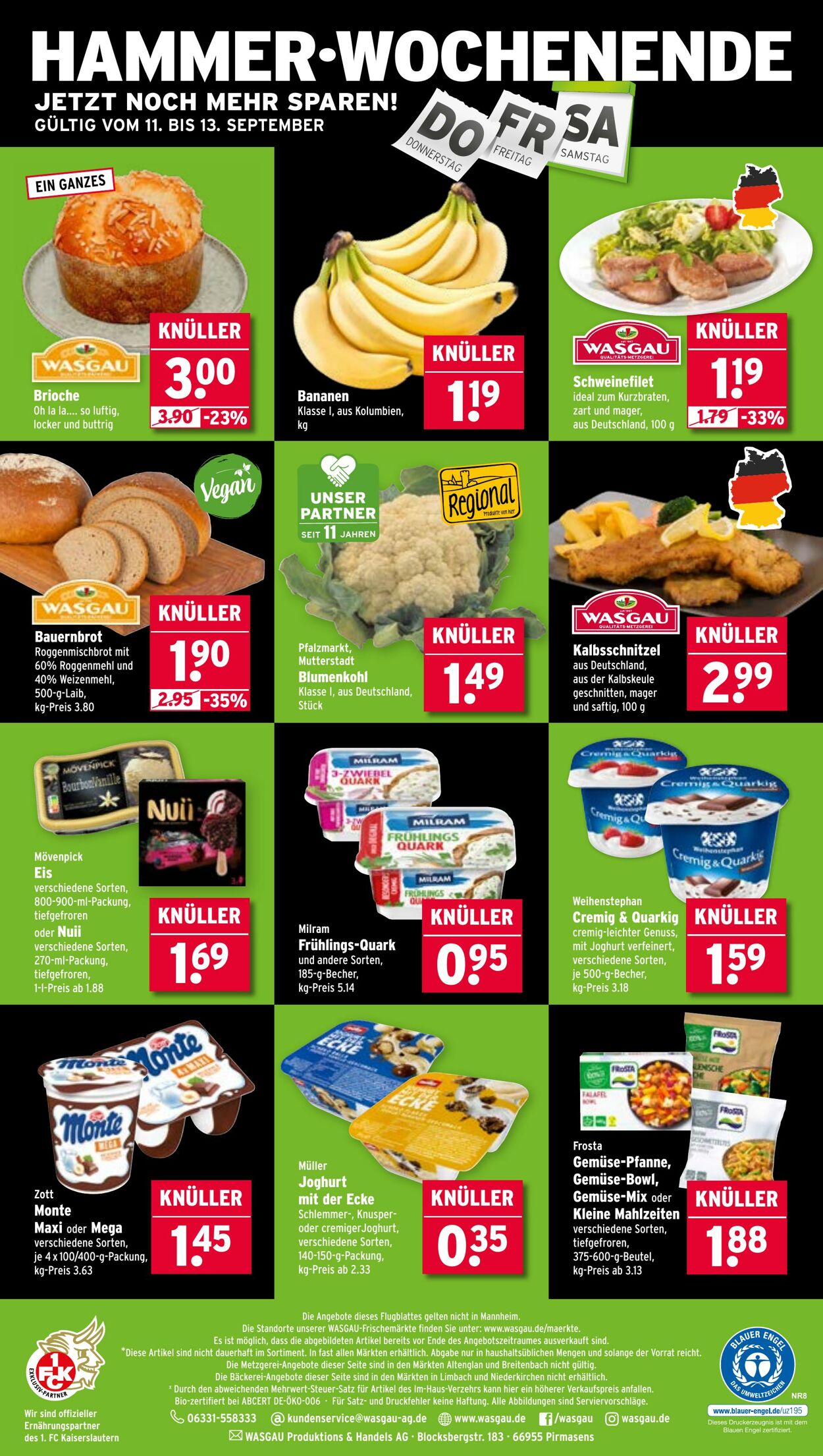 Prospekt Wasgau 08.09.2025 - 13.09.2025