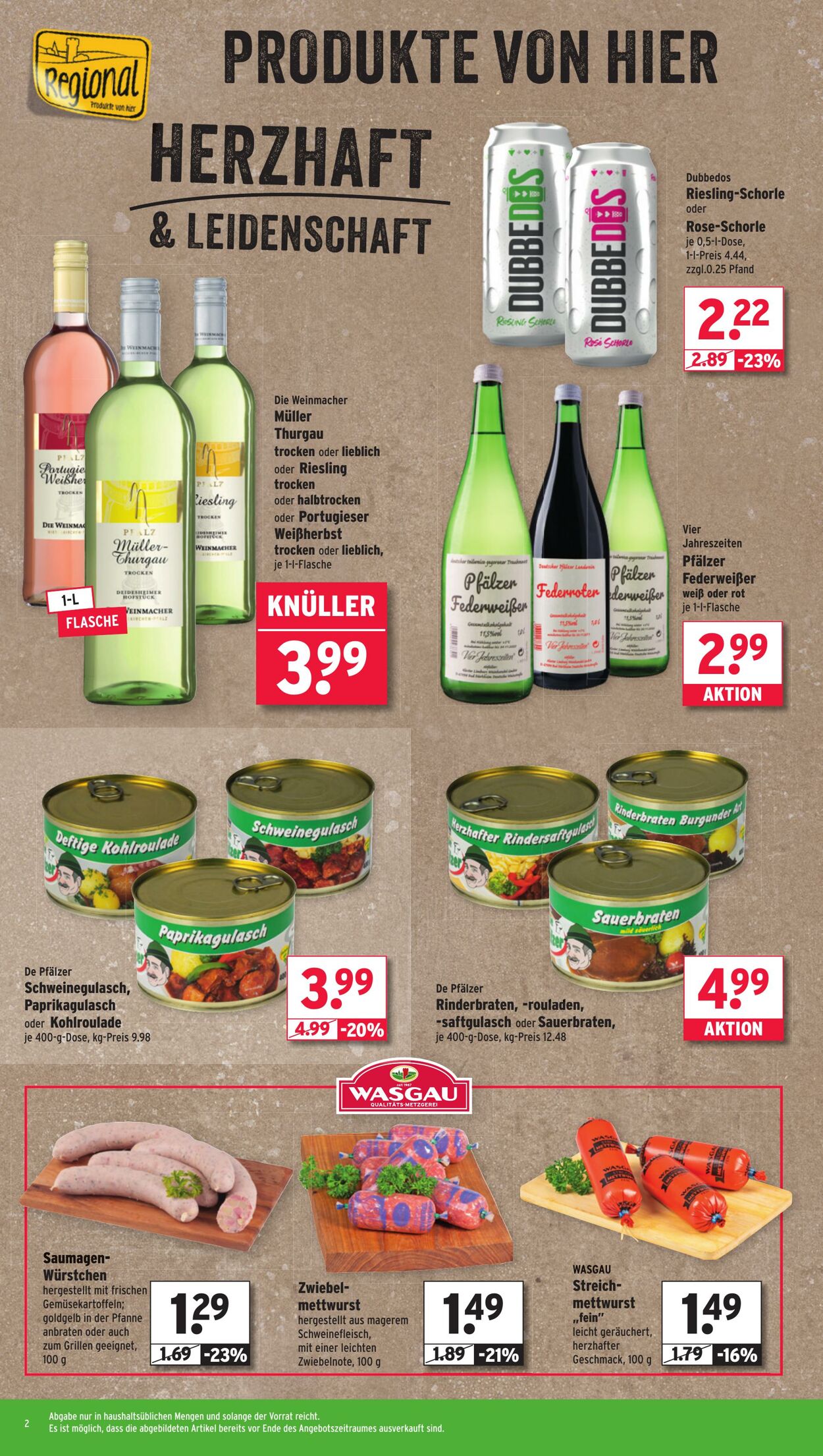 Prospekt Wasgau 15.09.2025 - 20.09.2025