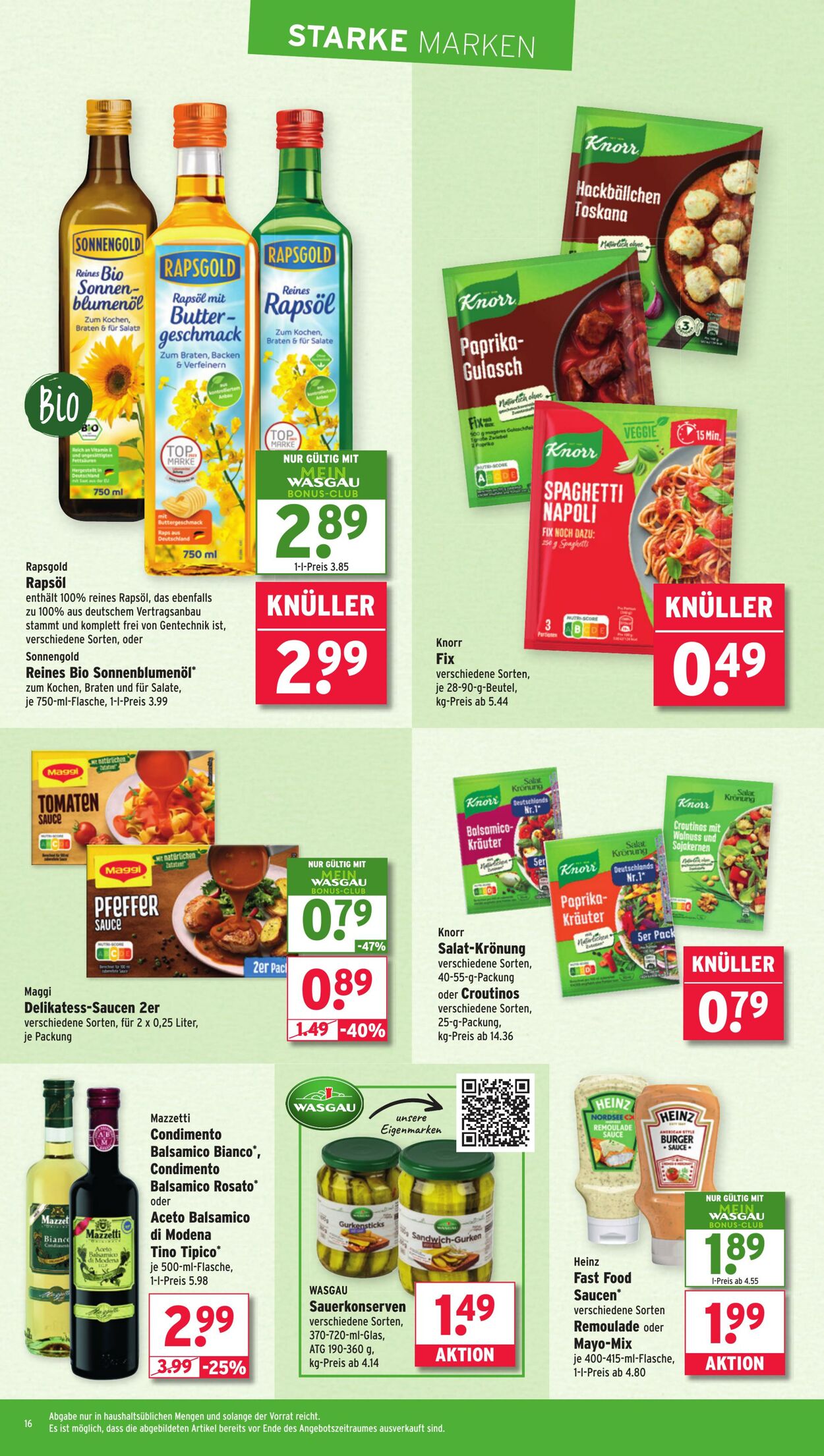 Prospekt Wasgau 15.09.2025 - 20.09.2025