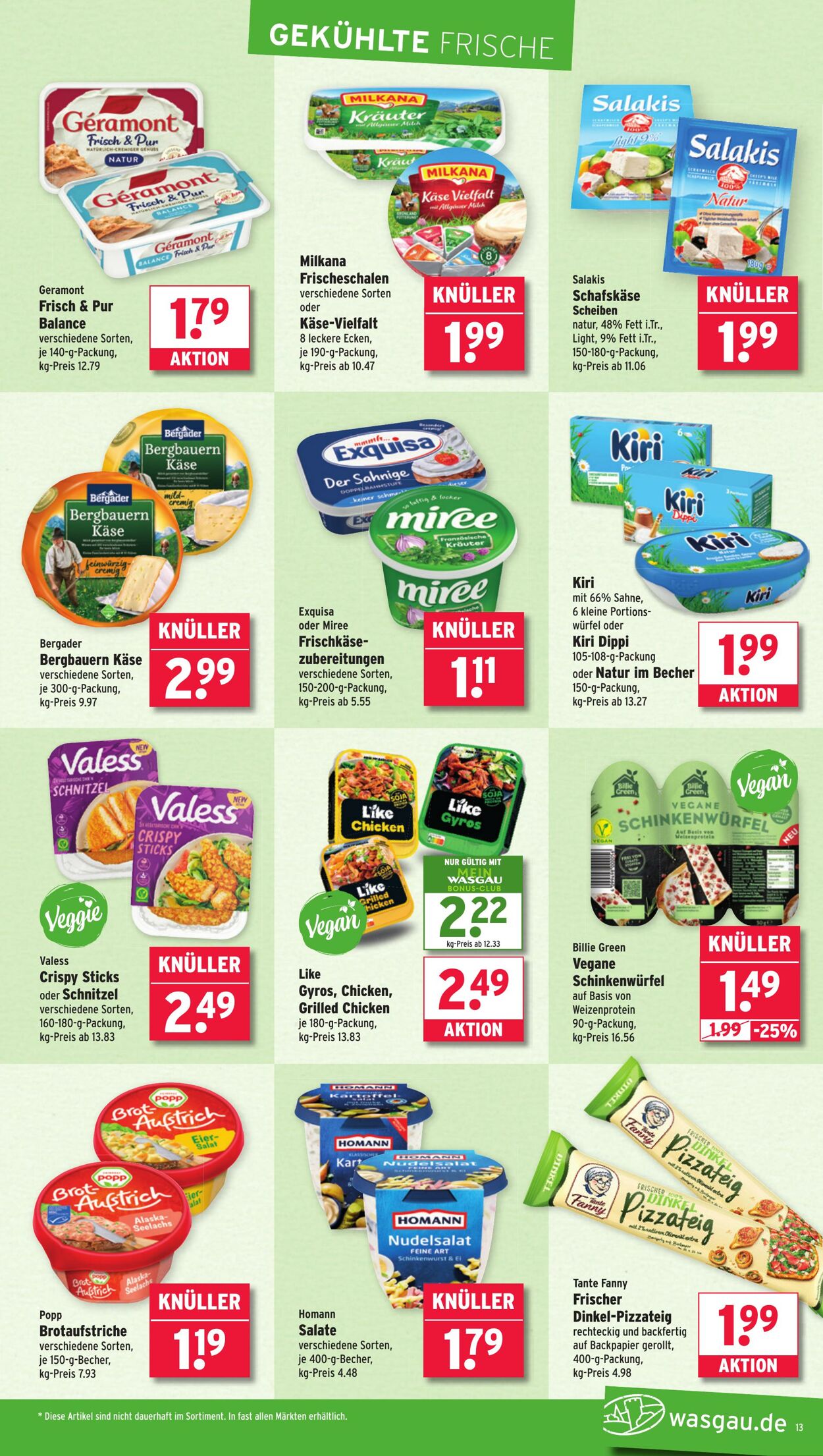 Prospekt Wasgau 15.09.2025 - 20.09.2025