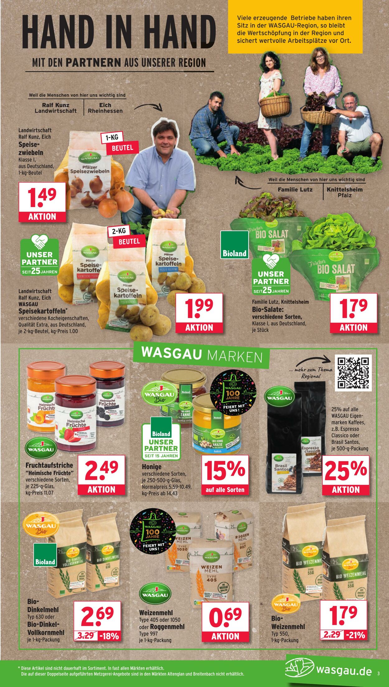 Prospekt Wasgau 15.09.2025 - 20.09.2025