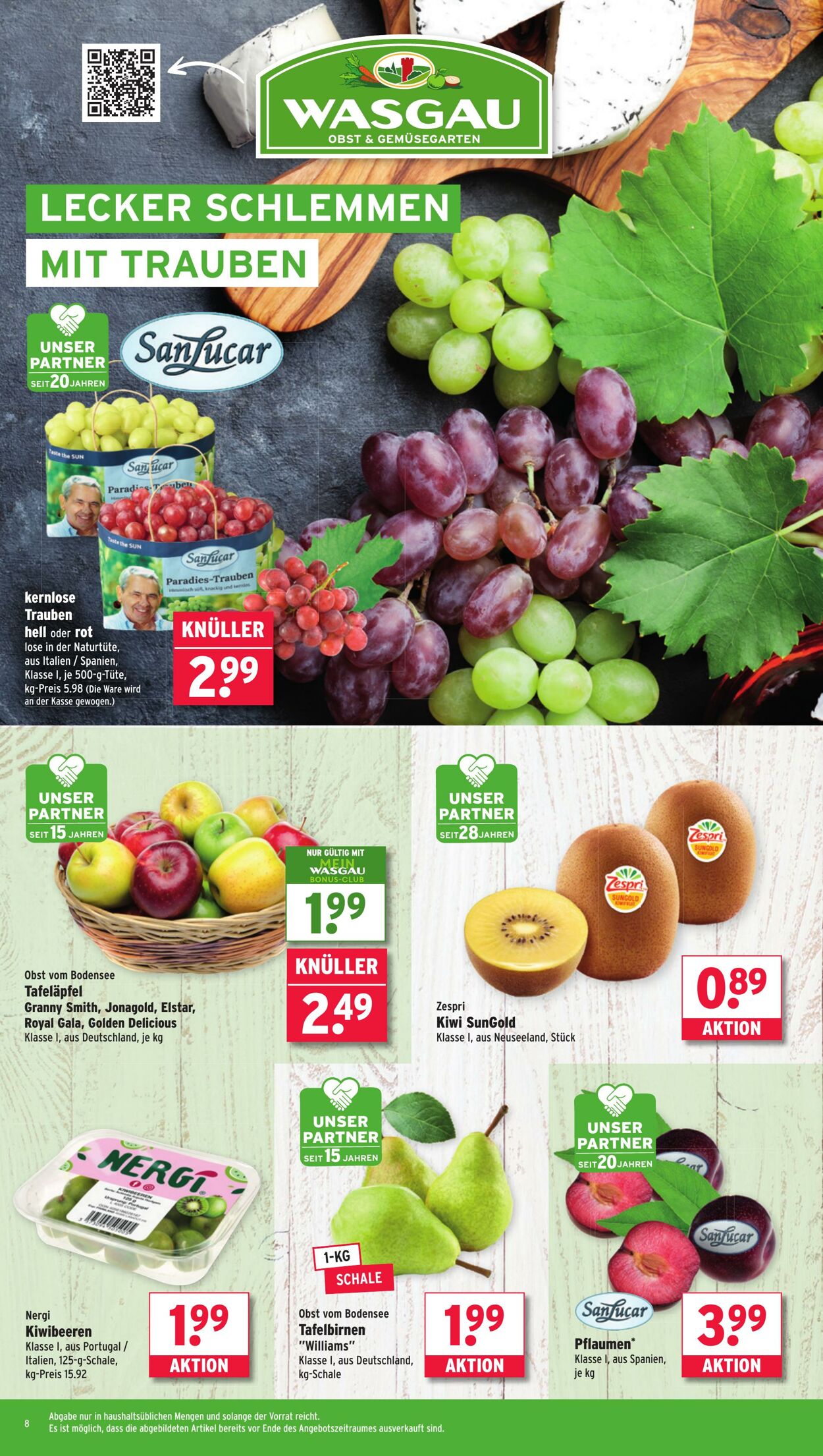 Prospekt Wasgau 15.09.2025 - 20.09.2025