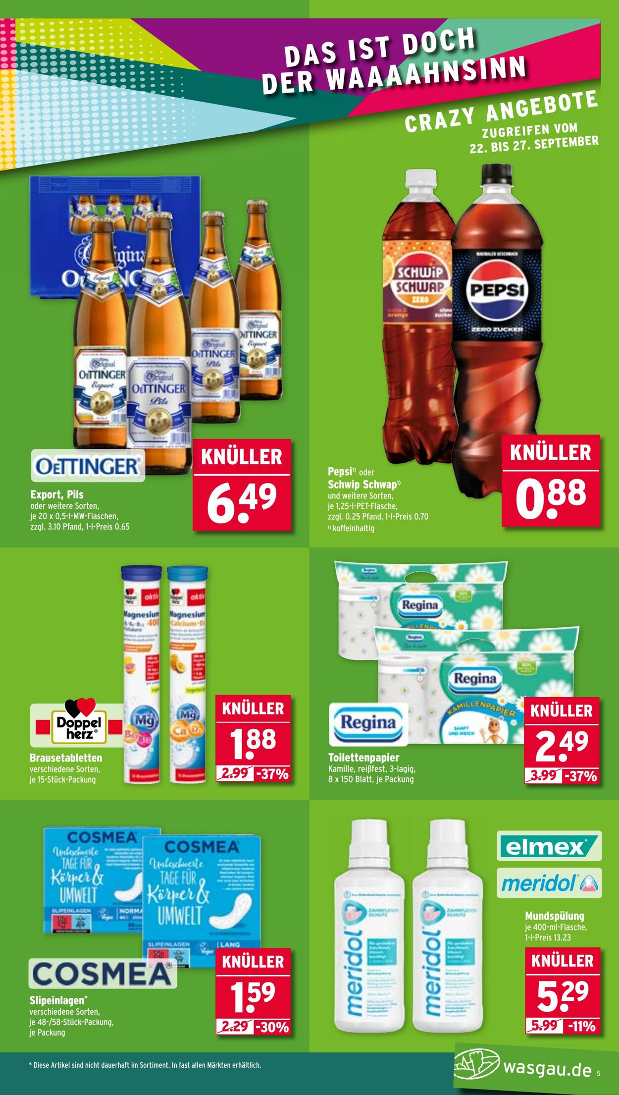 Prospekt Wasgau 22.09.2025 - 27.09.2025