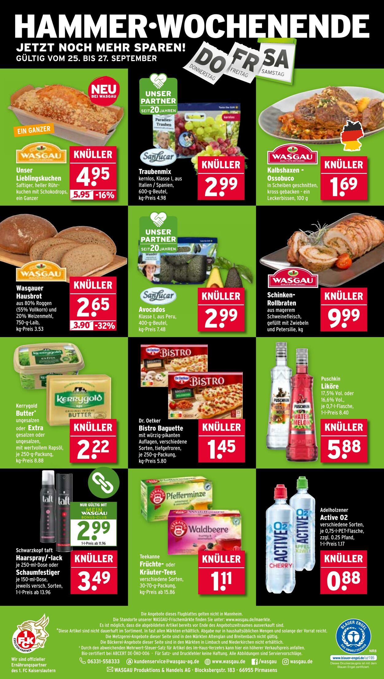 Prospekt Wasgau 22.09.2025 - 27.09.2025