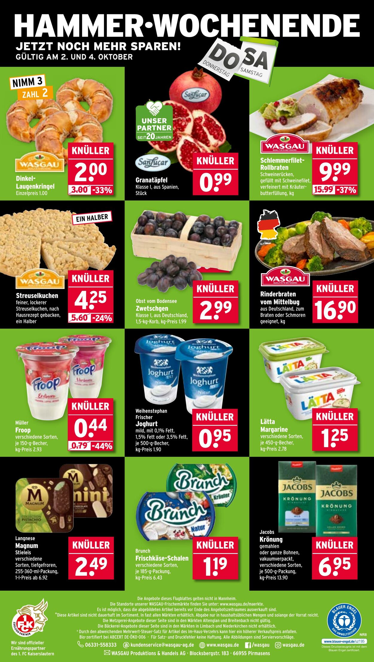 Prospekt Wasgau 29.09.2025 - 04.10.2025