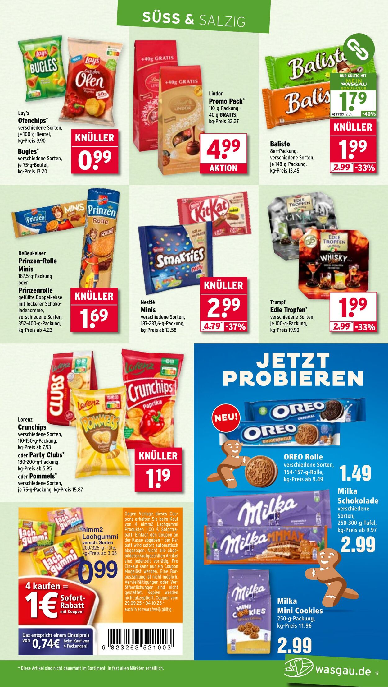 Prospekt Wasgau 29.09.2025 - 04.10.2025