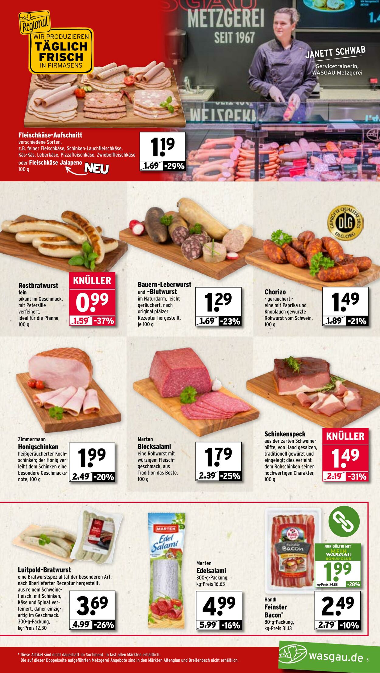 Prospekt Wasgau 29.09.2025 - 04.10.2025
