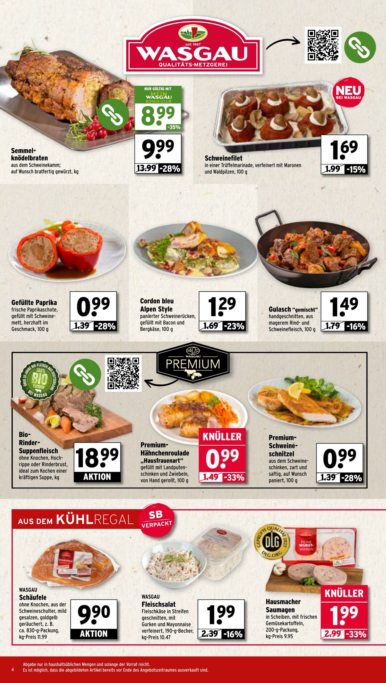 Prospekt Wasgau 29.09.2025 - 04.10.2025