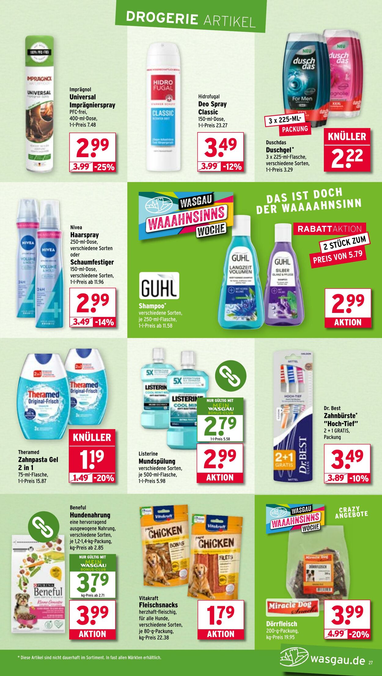Prospekt Wasgau 29.09.2025 - 04.10.2025