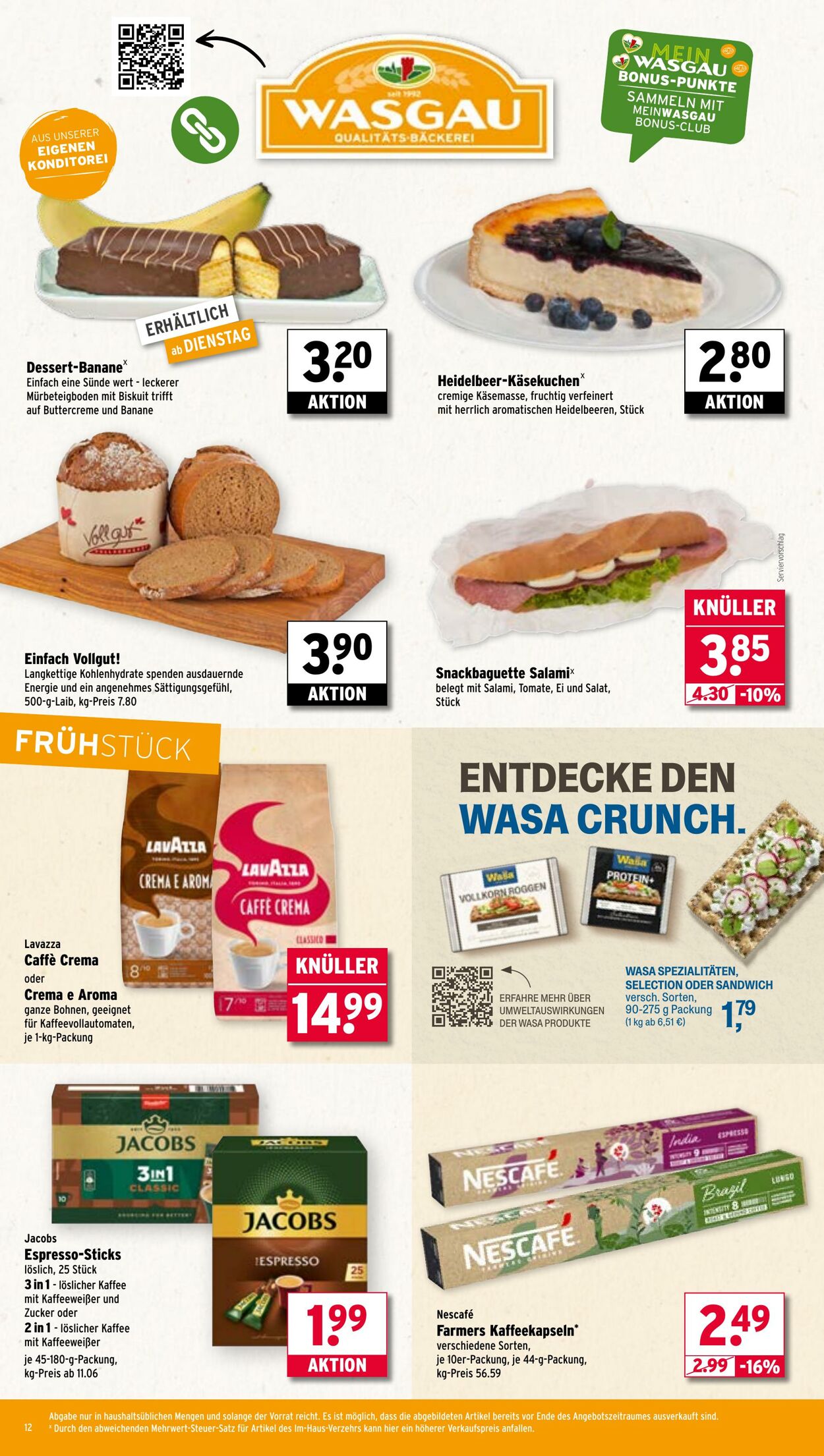 Prospekt Wasgau 29.09.2025 - 04.10.2025
