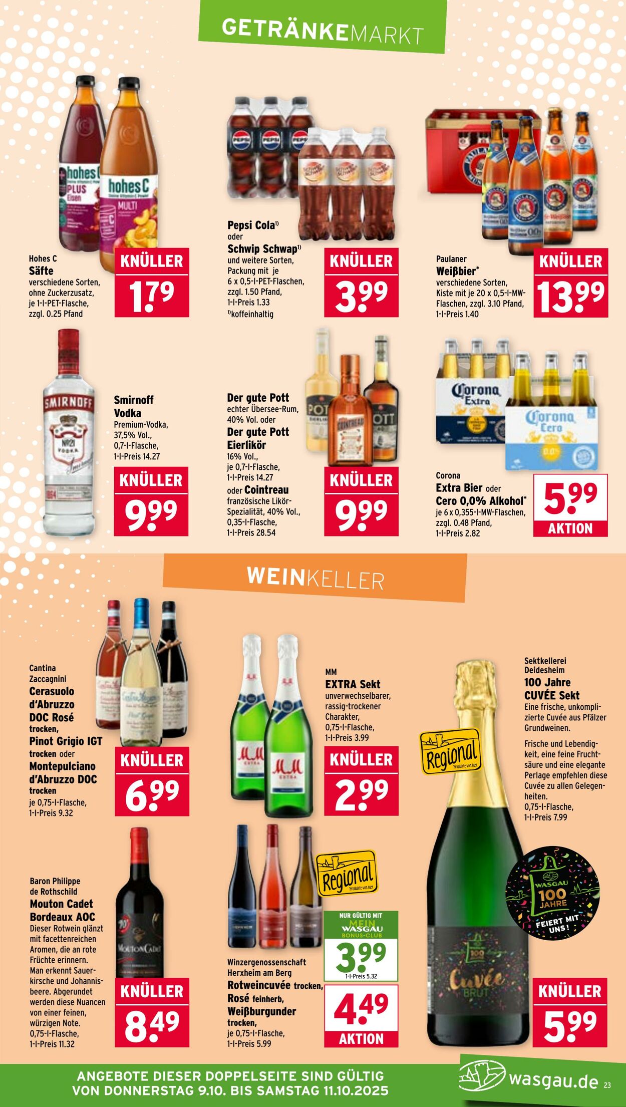 Prospekt Wasgau 06.10.2025 - 11.10.2025