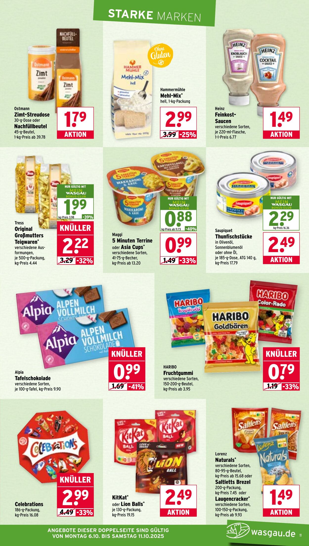 Prospekt Wasgau 06.10.2025 - 11.10.2025