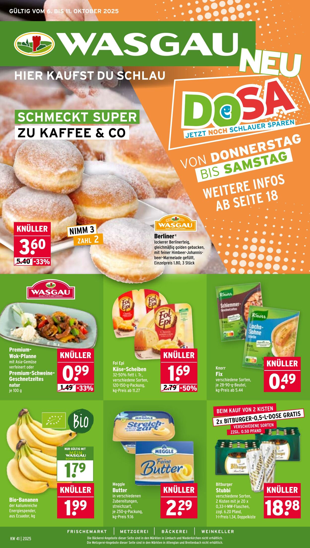 Prospekt Wasgau 06.10.2025 - 11.10.2025