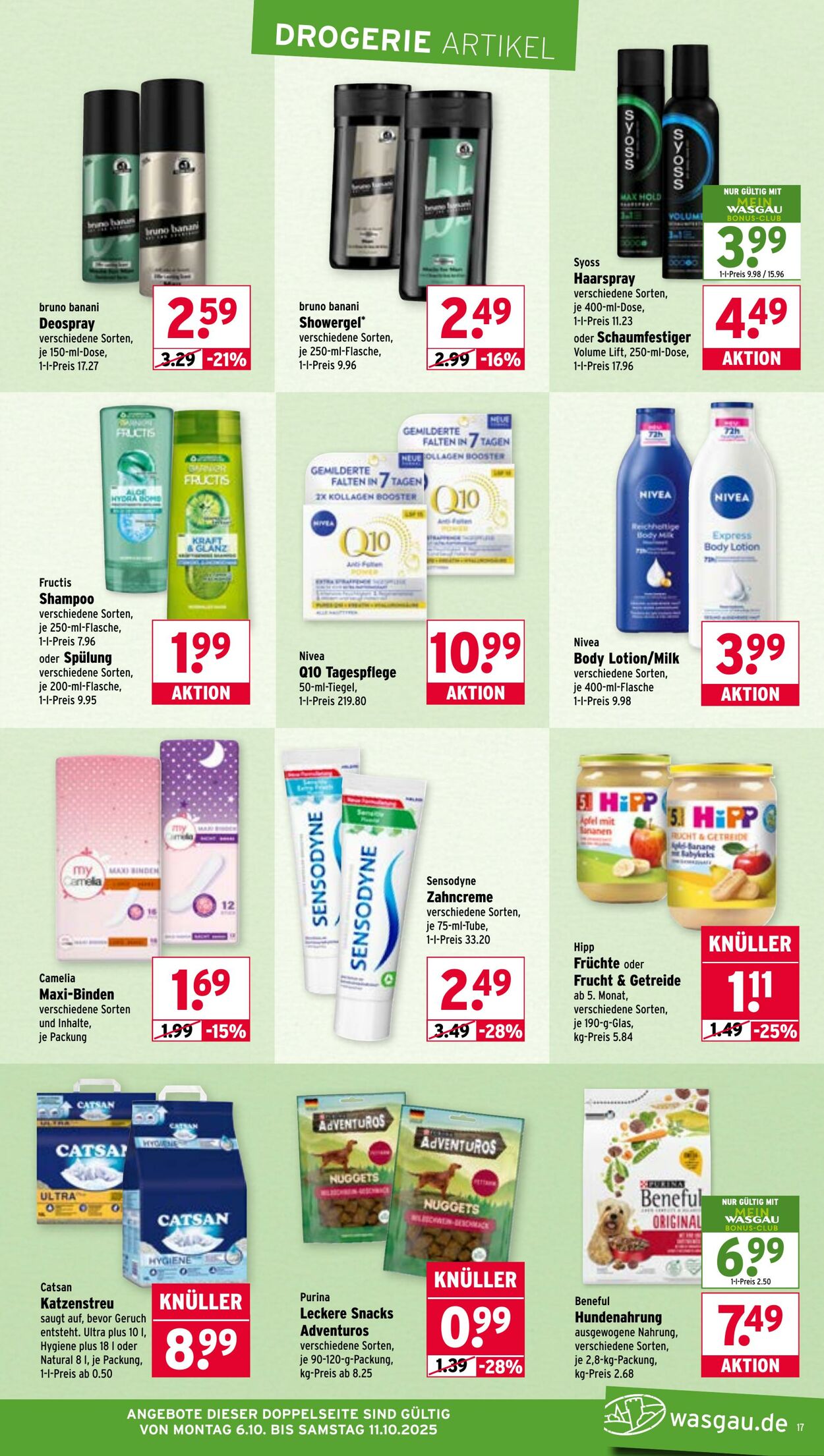 Prospekt Wasgau 06.10.2025 - 11.10.2025