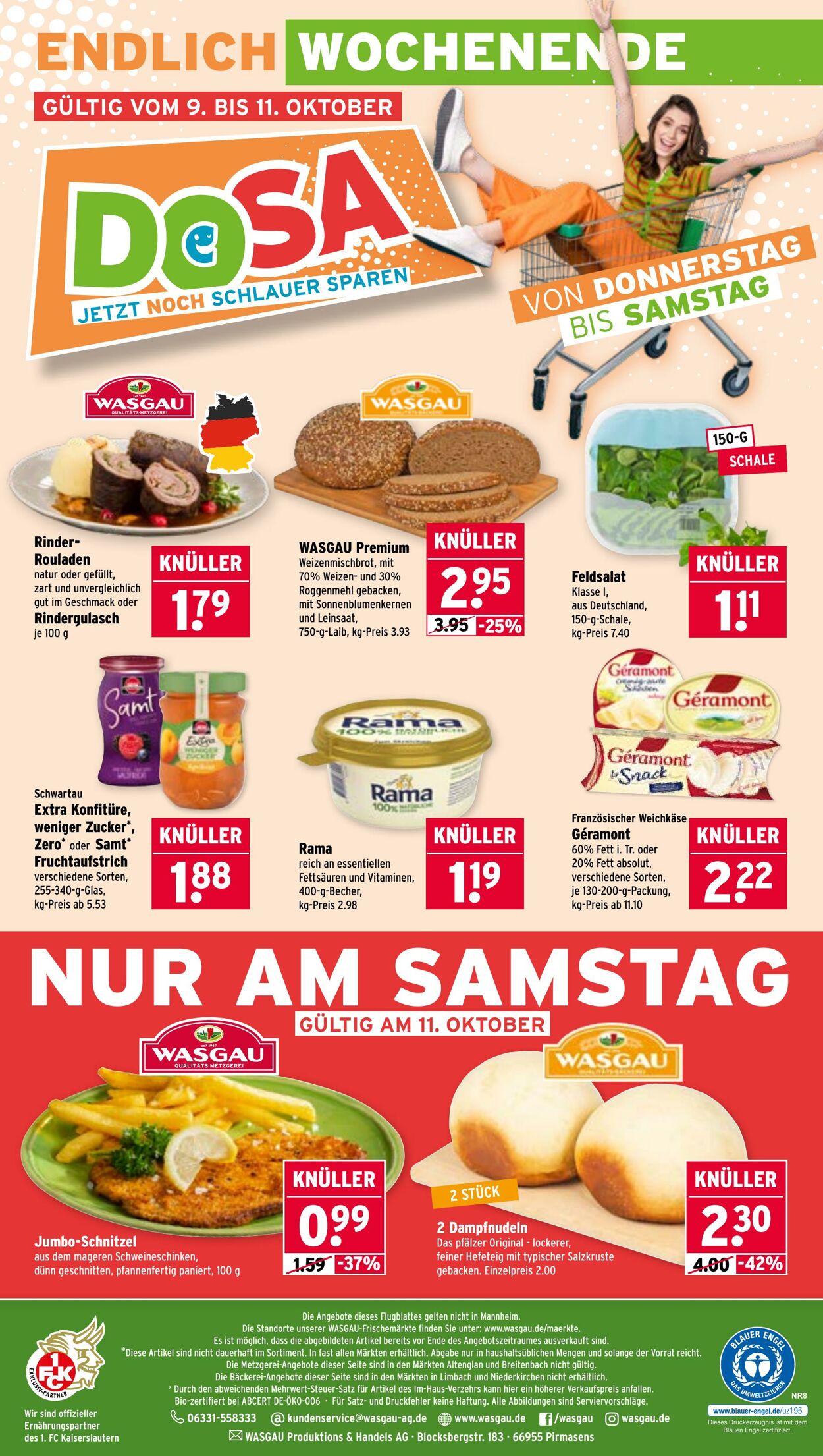 Prospekt Wasgau 06.10.2025 - 11.10.2025