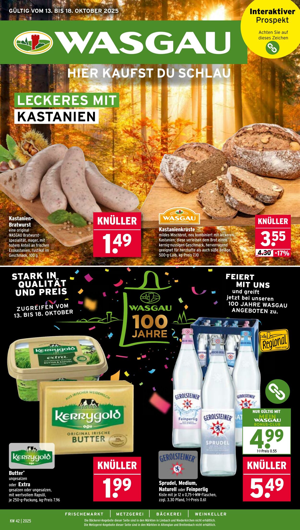 Prospekt Wasgau 13.10.2025 - 18.10.2025