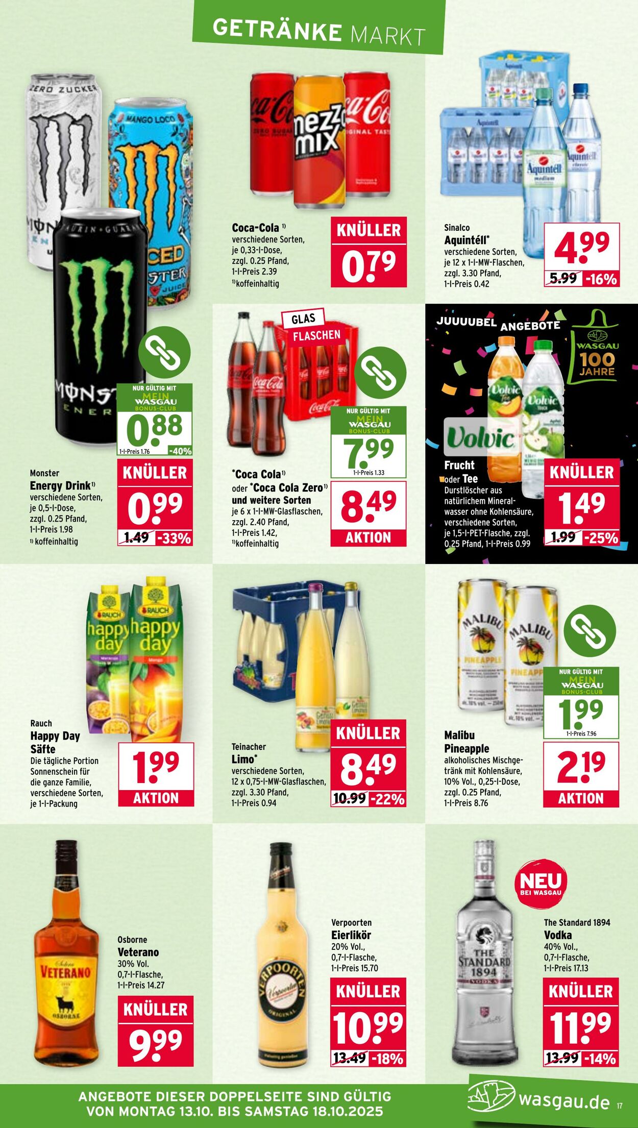 Prospekt Wasgau 13.10.2025 - 18.10.2025