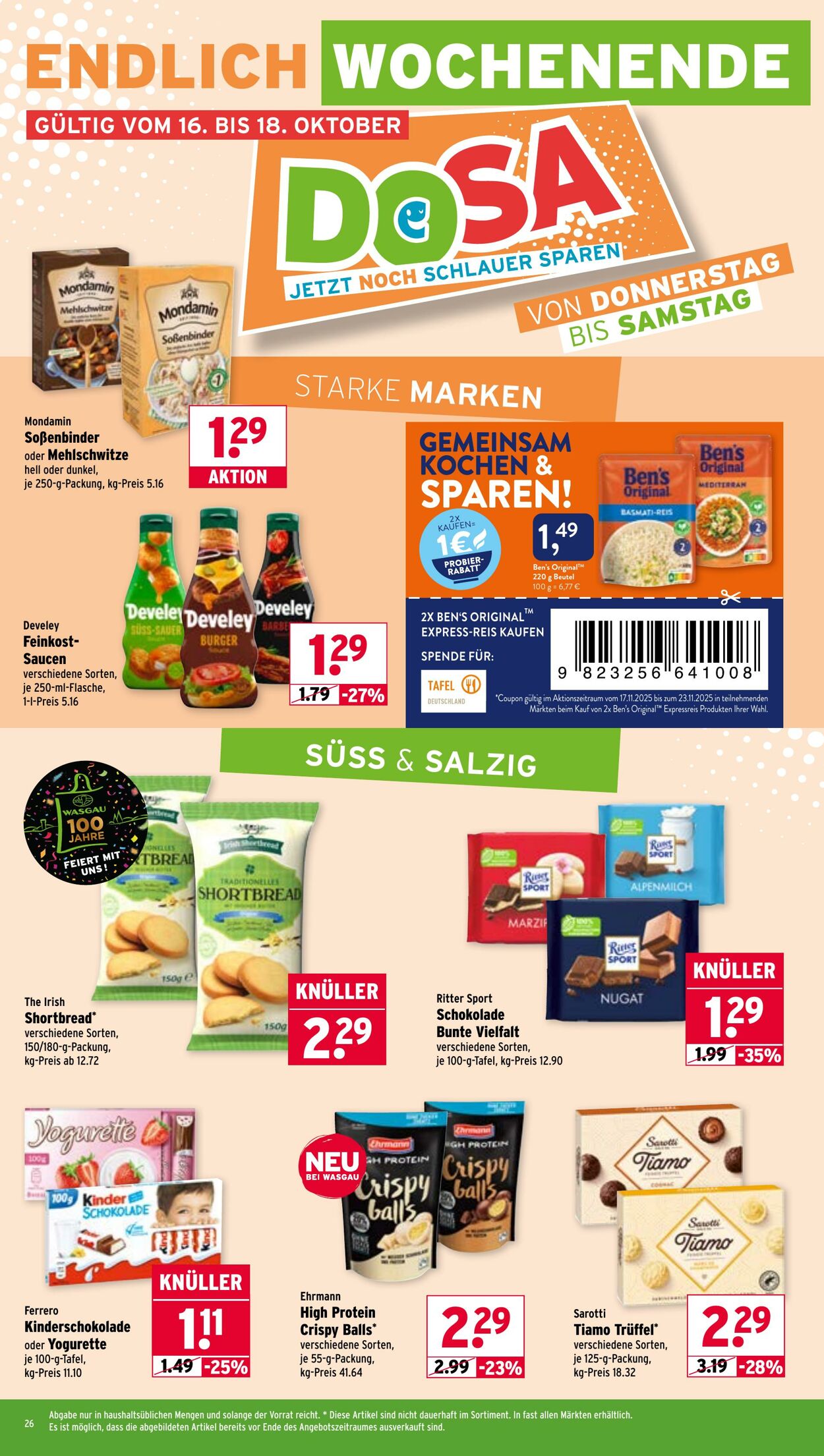 Prospekt Wasgau 13.10.2025 - 18.10.2025