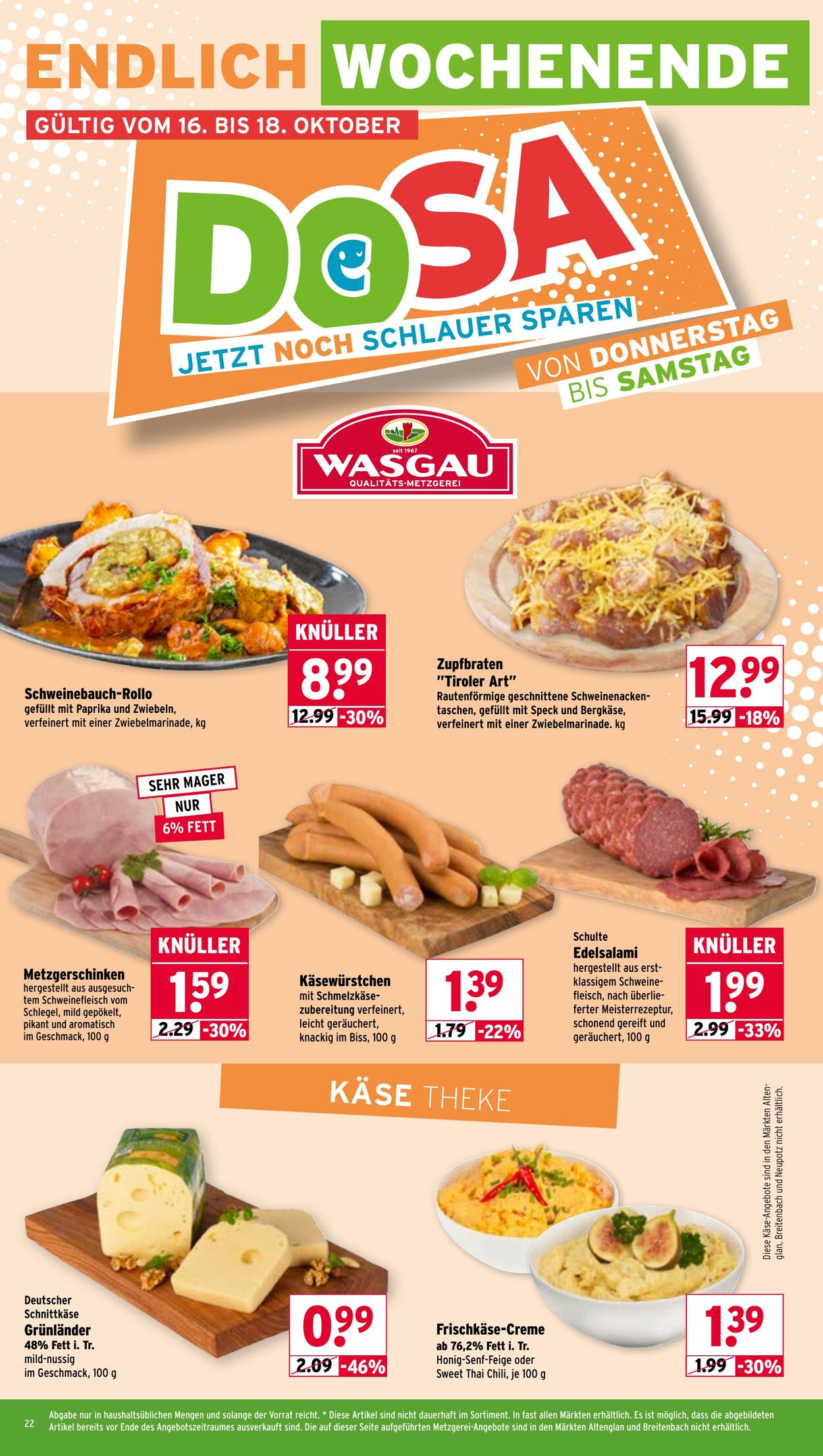 Prospekt Wasgau 13.10.2025 - 18.10.2025