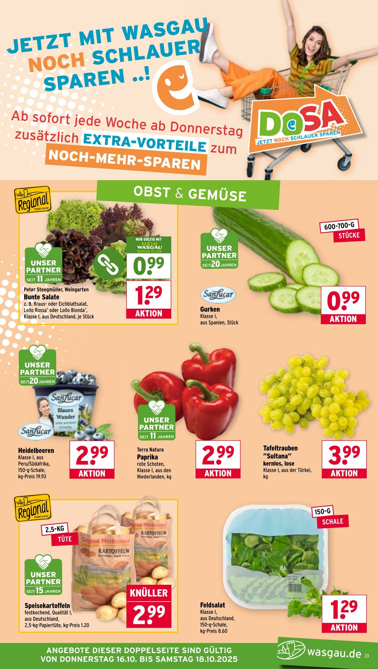 Prospekt Wasgau 13.10.2025 - 18.10.2025