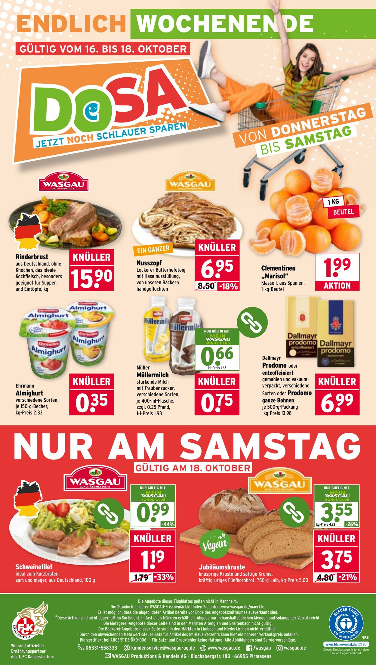 Prospekt Wasgau 13.10.2025 - 18.10.2025