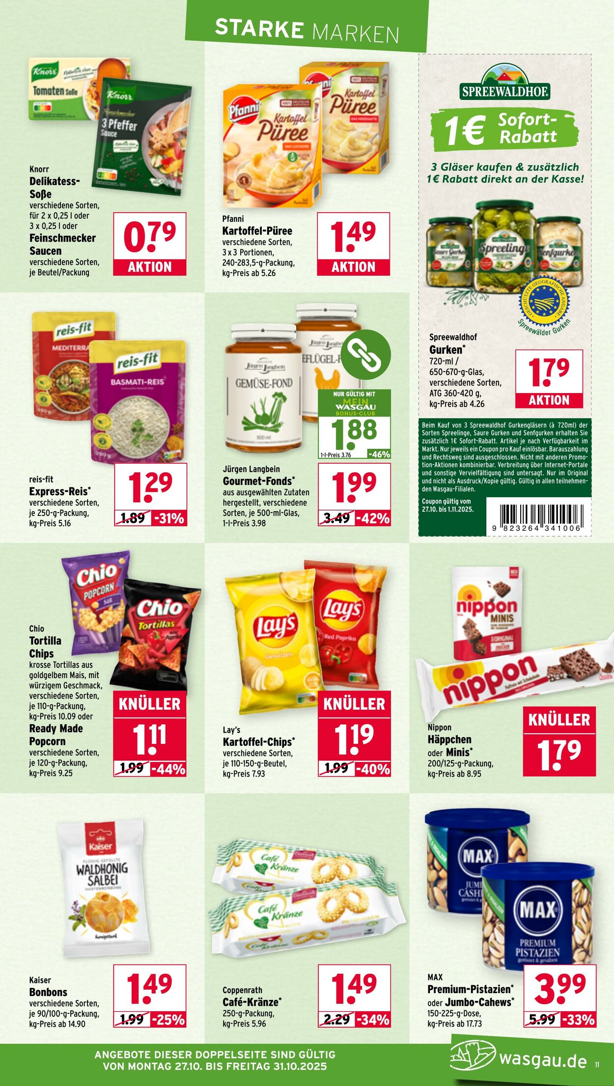Prospekt Wasgau 27.10.2025 - 01.11.2025