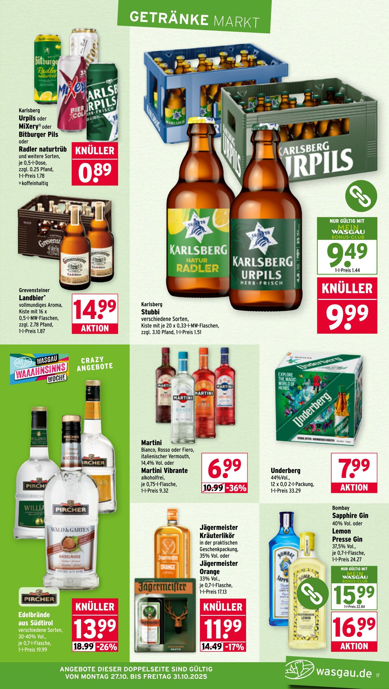 Prospekt Wasgau 27.10.2025 - 01.11.2025
