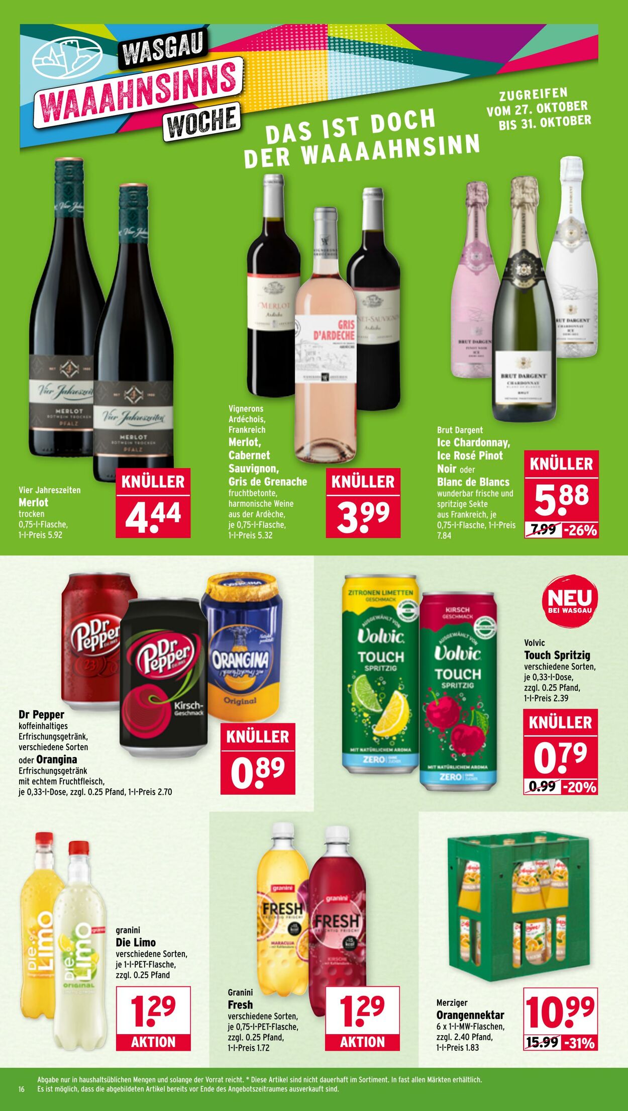 Prospekt Wasgau 27.10.2025 - 01.11.2025