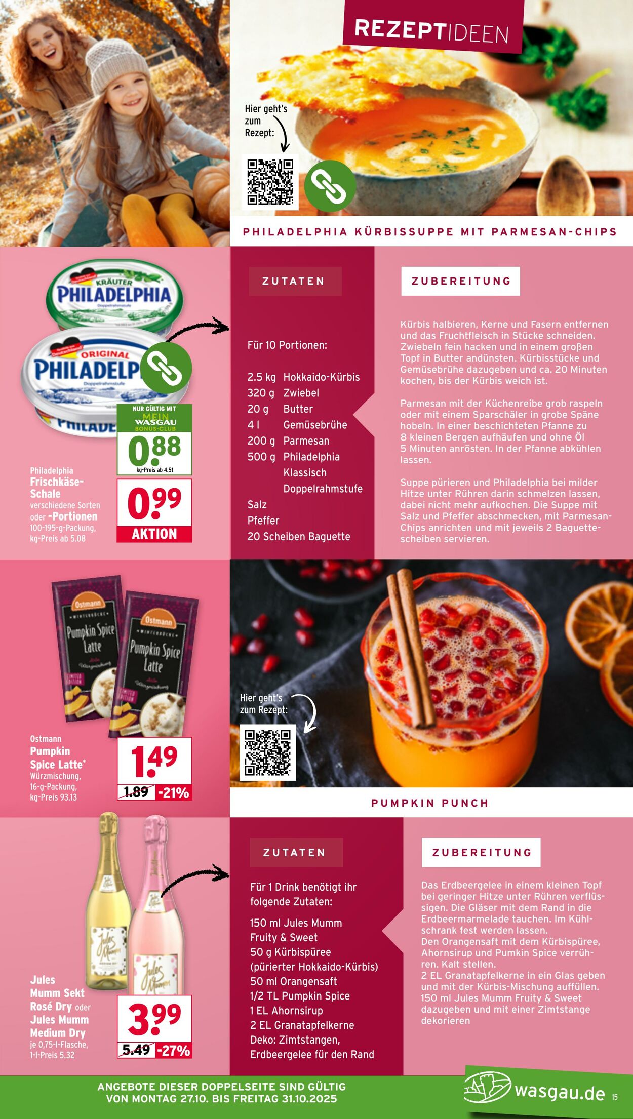 Prospekt Wasgau 27.10.2025 - 01.11.2025