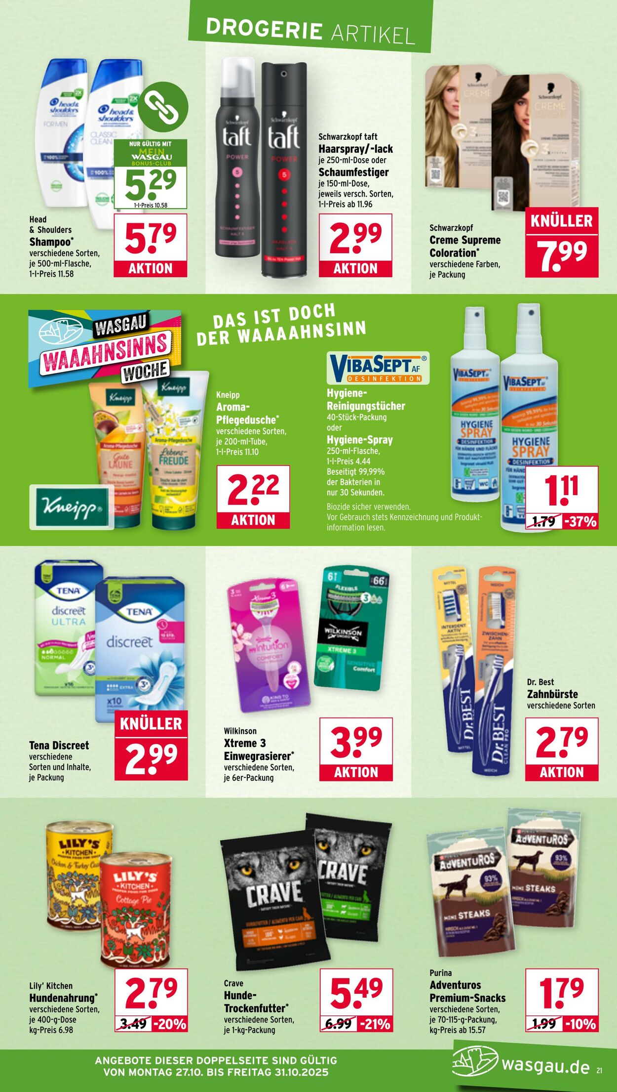 Prospekt Wasgau 27.10.2025 - 01.11.2025