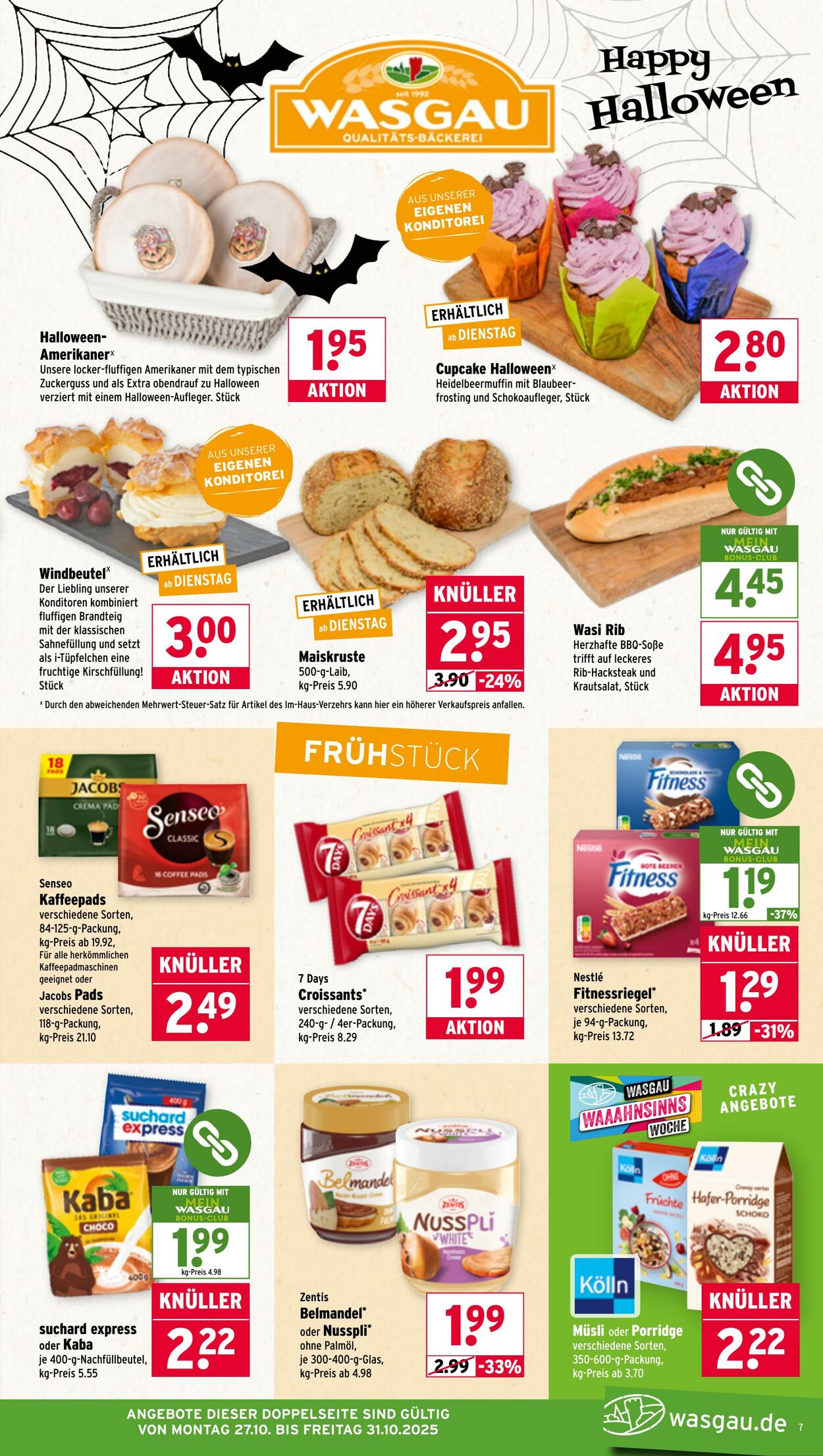 Prospekt Wasgau 27.10.2025 - 01.11.2025