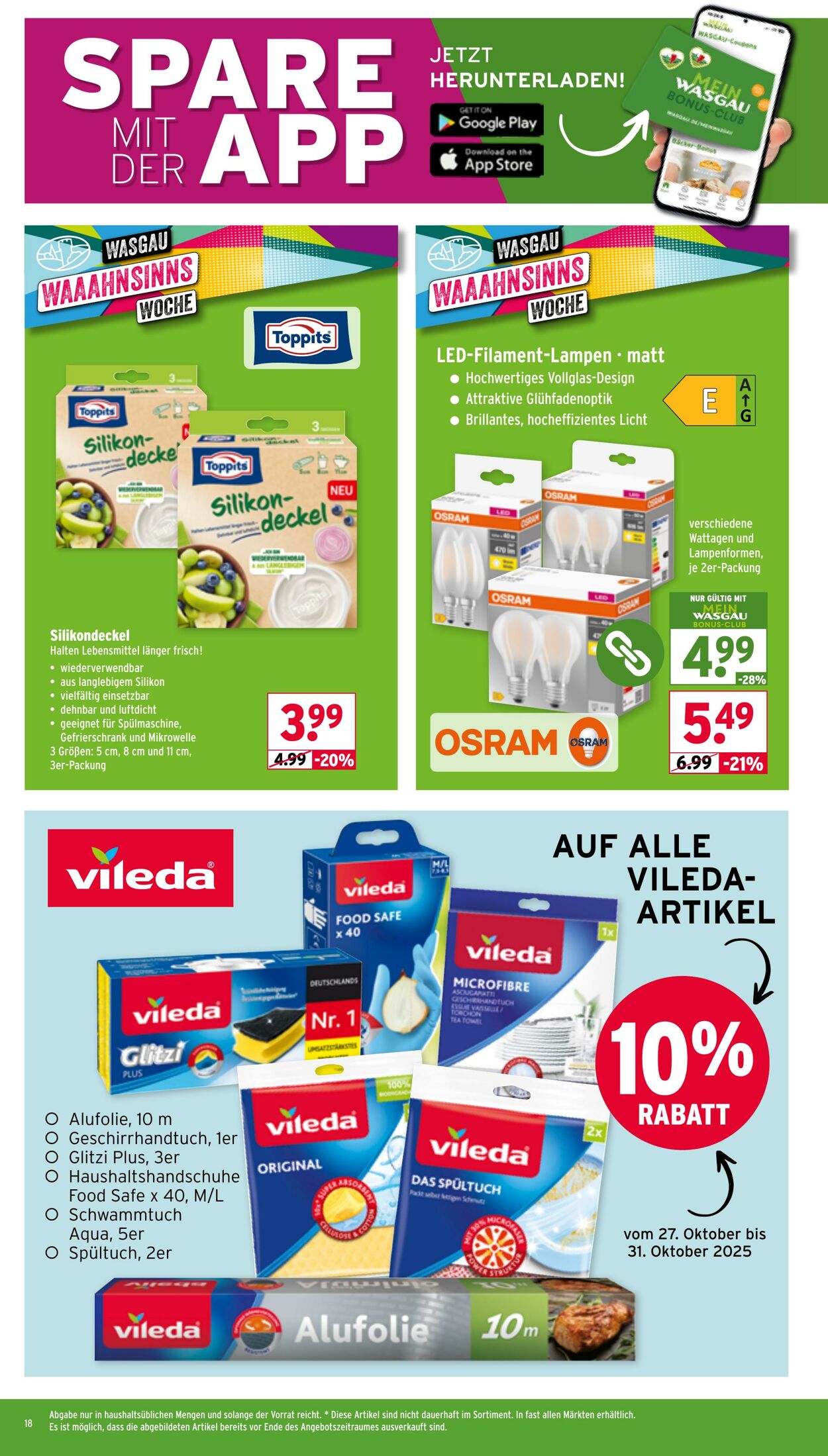 Prospekt Wasgau 27.10.2025 - 01.11.2025