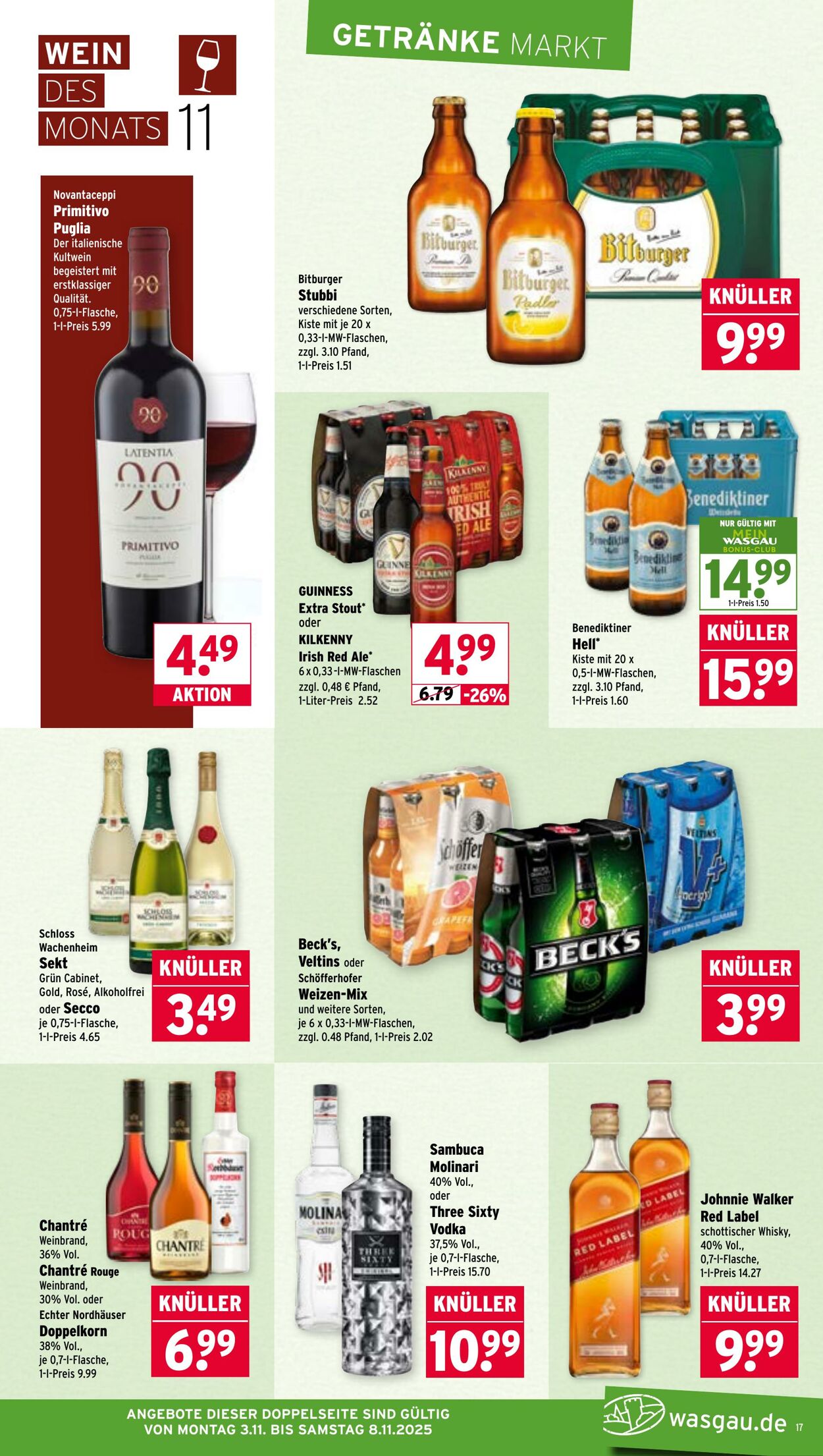 Prospekt Wasgau 03.11.2025 - 08.11.2025