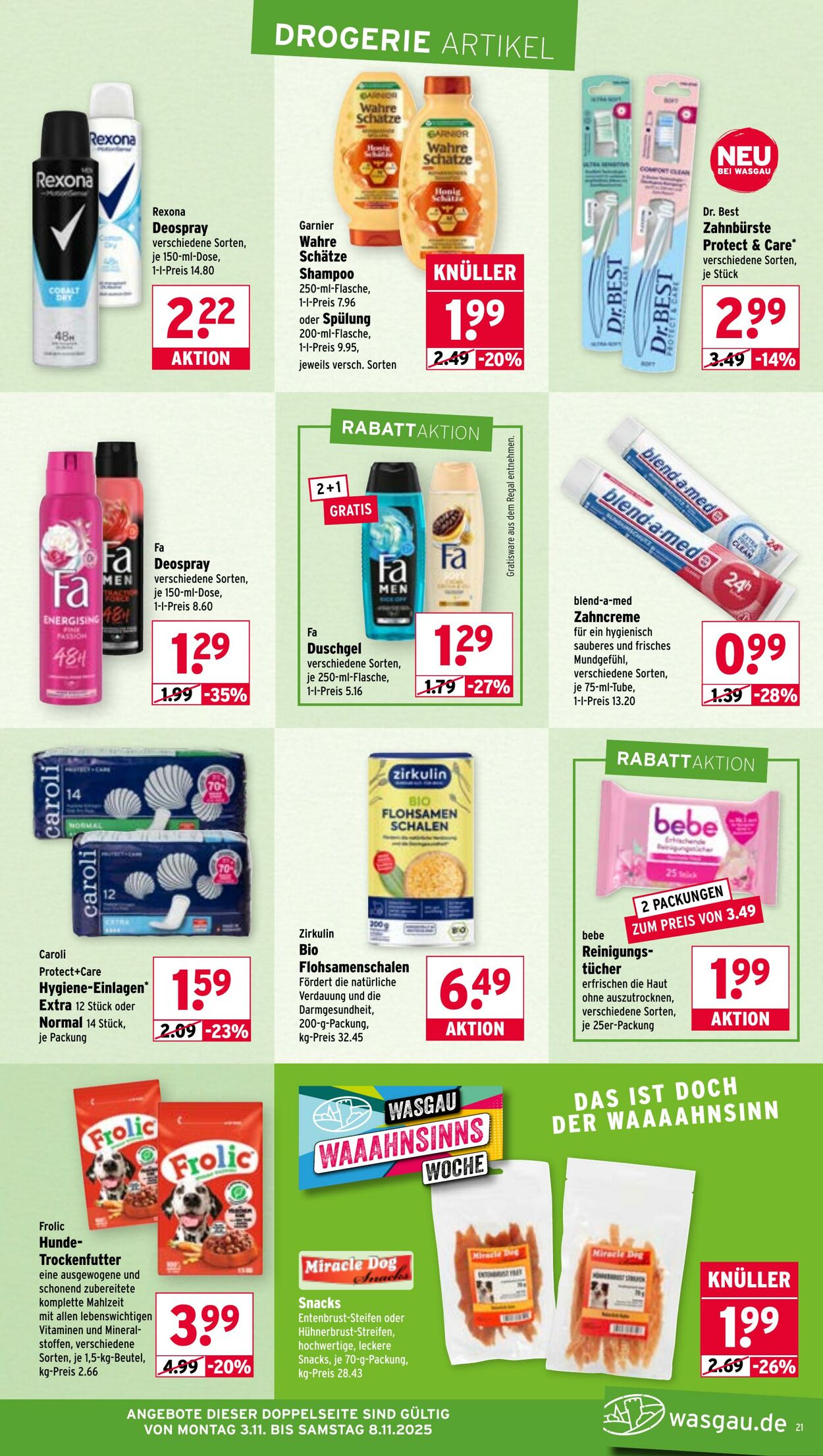 Prospekt Wasgau 03.11.2025 - 08.11.2025