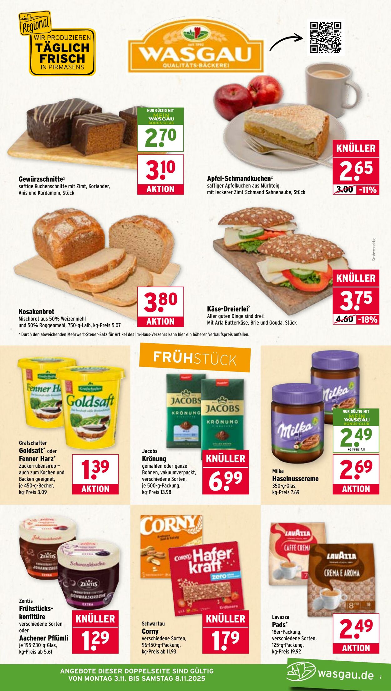 Prospekt Wasgau 03.11.2025 - 08.11.2025