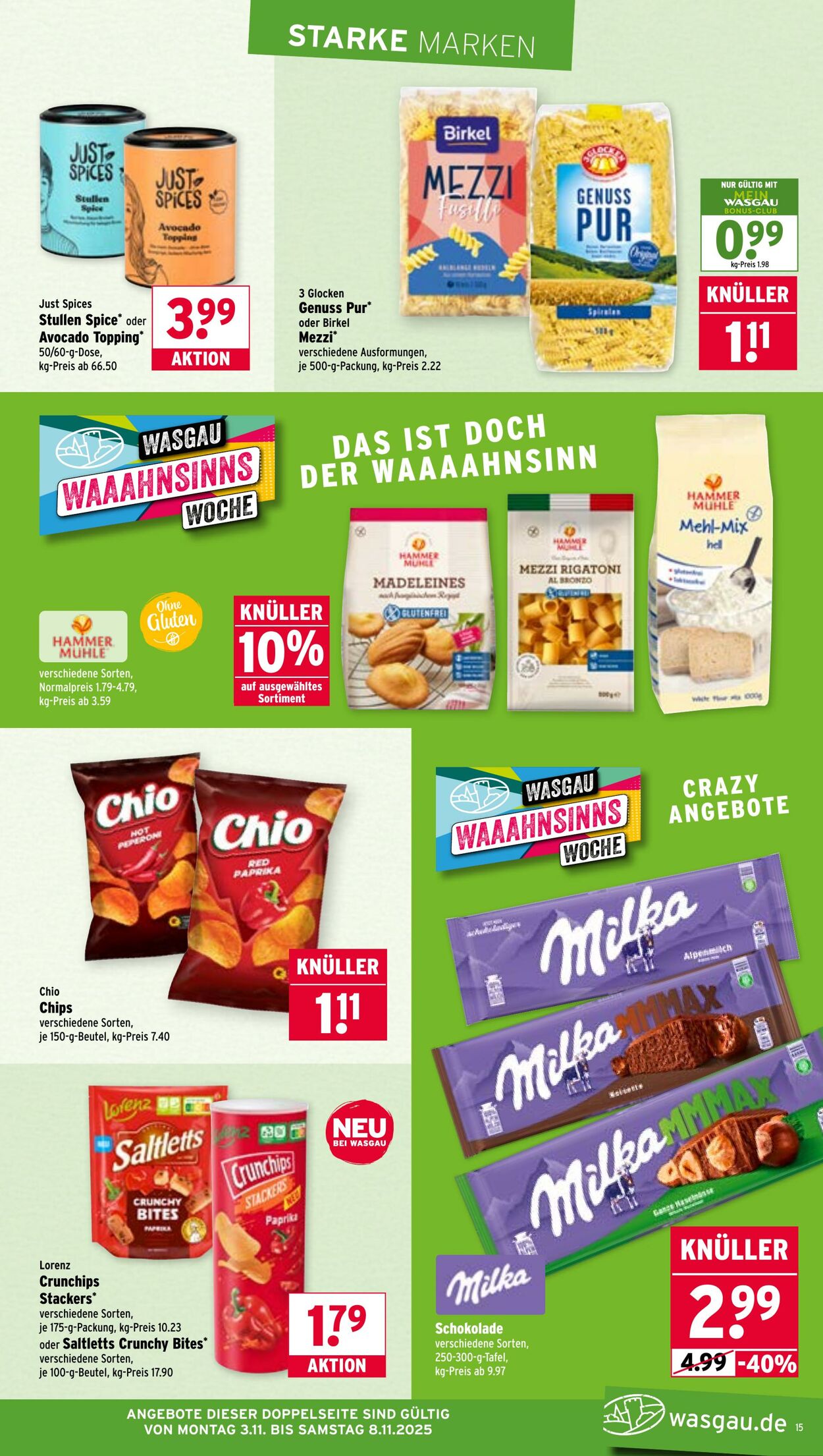 Prospekt Wasgau 03.11.2025 - 08.11.2025
