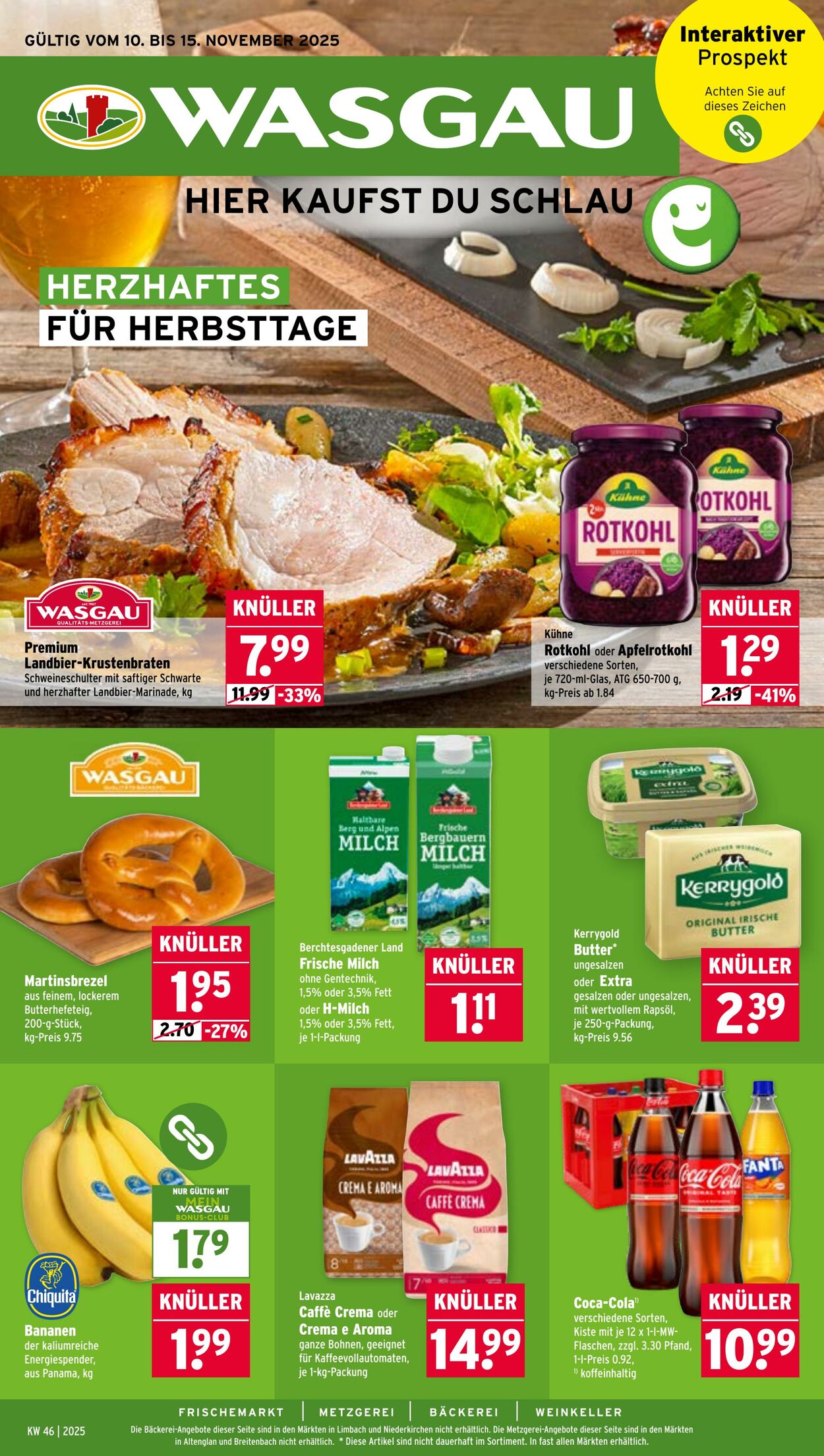 Prospekt Wasgau 10.11.2025 - 15.11.2025