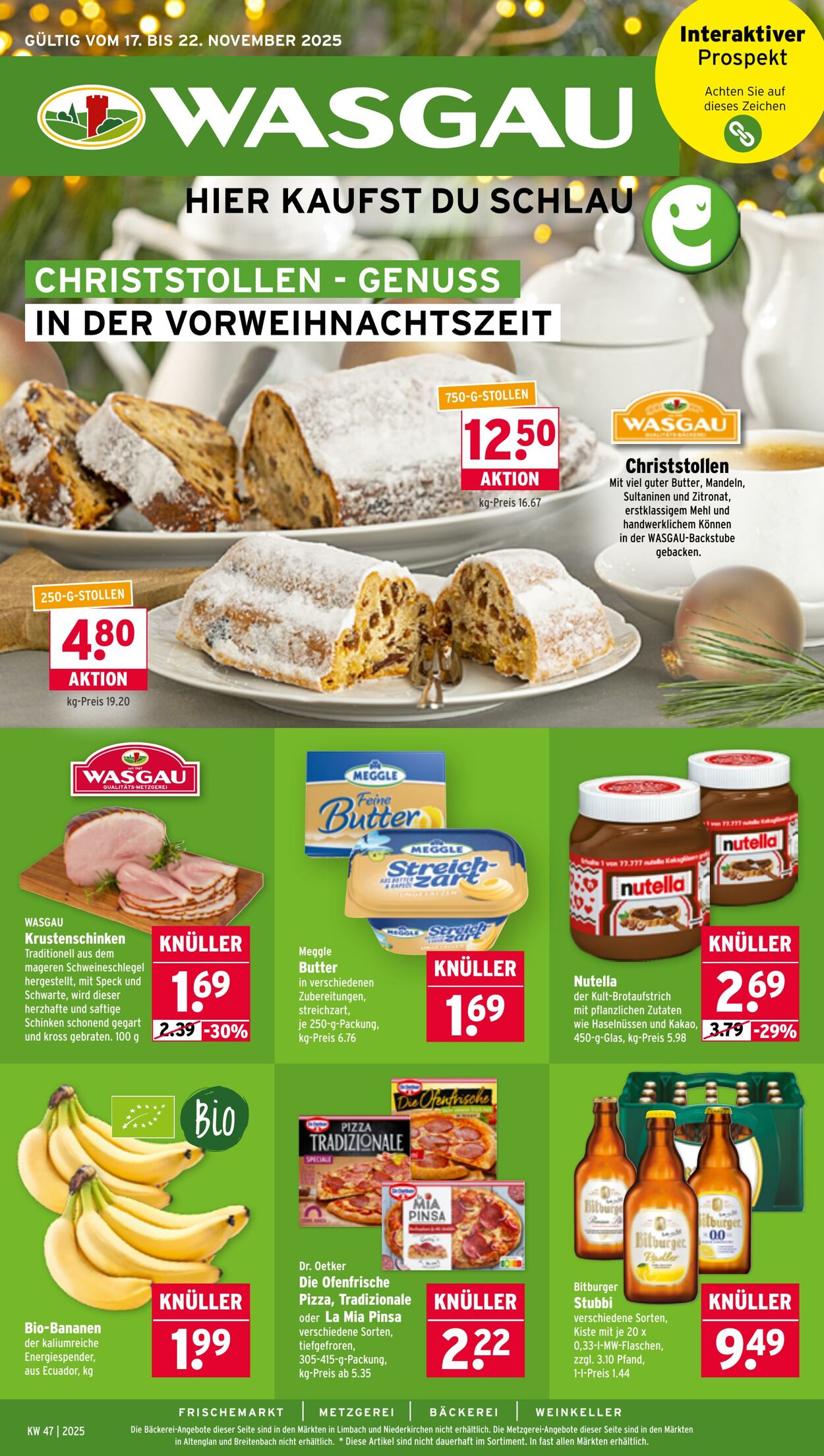 Prospekt Wasgau 17.11.2025 - 22.11.2025