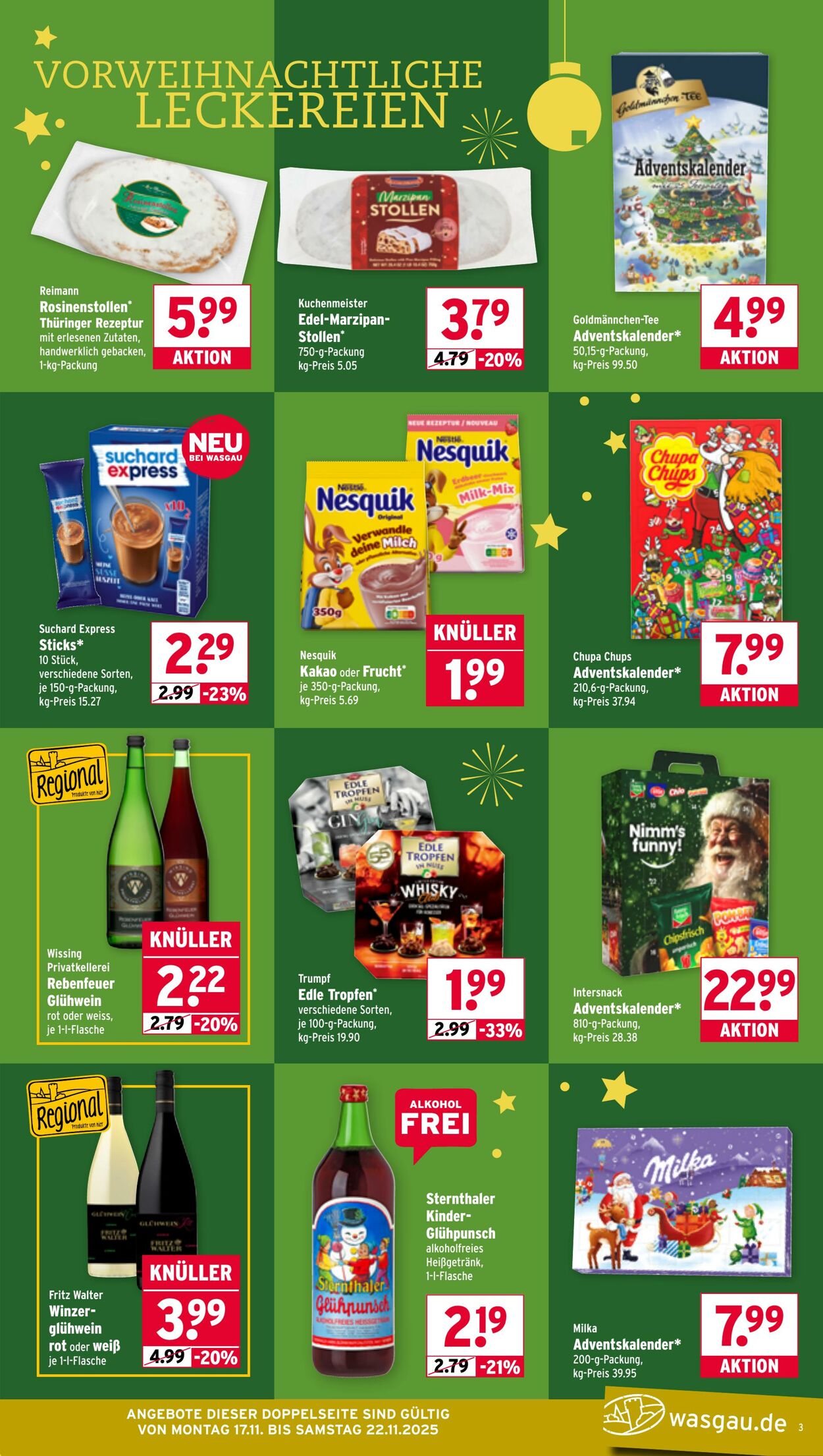 Prospekt Wasgau 17.11.2025 - 22.11.2025