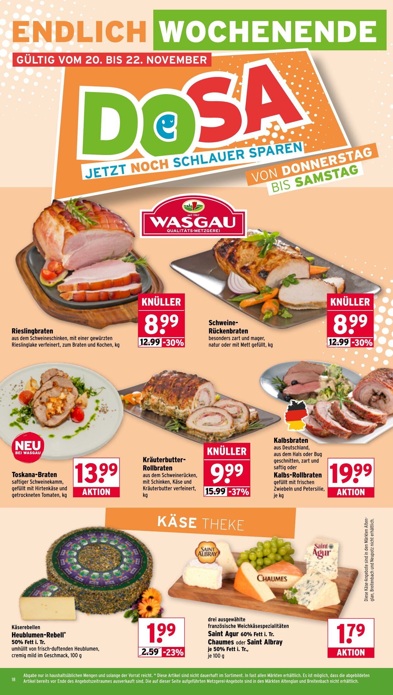 Prospekt Wasgau 17.11.2025 - 22.11.2025