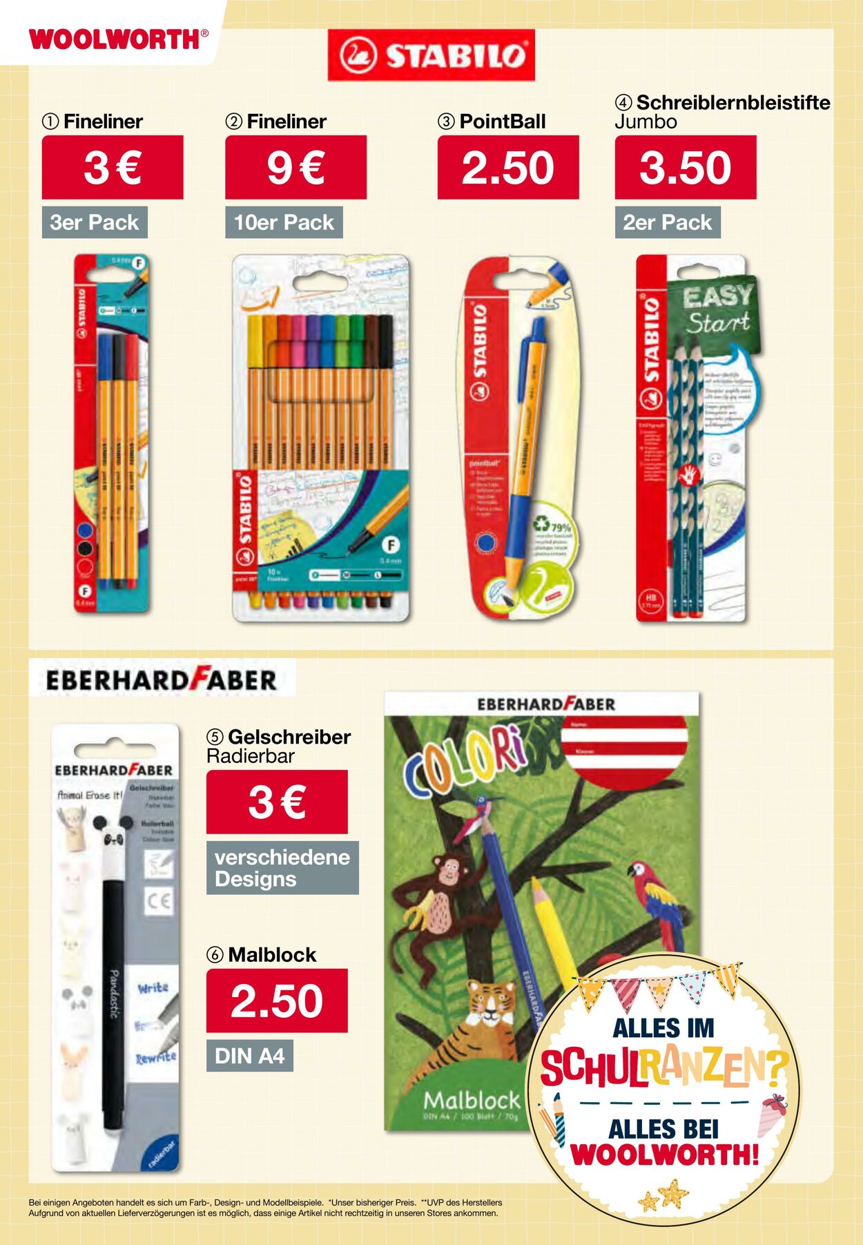 Prospekt Woolworth 20.08.2025 - 03.09.2025