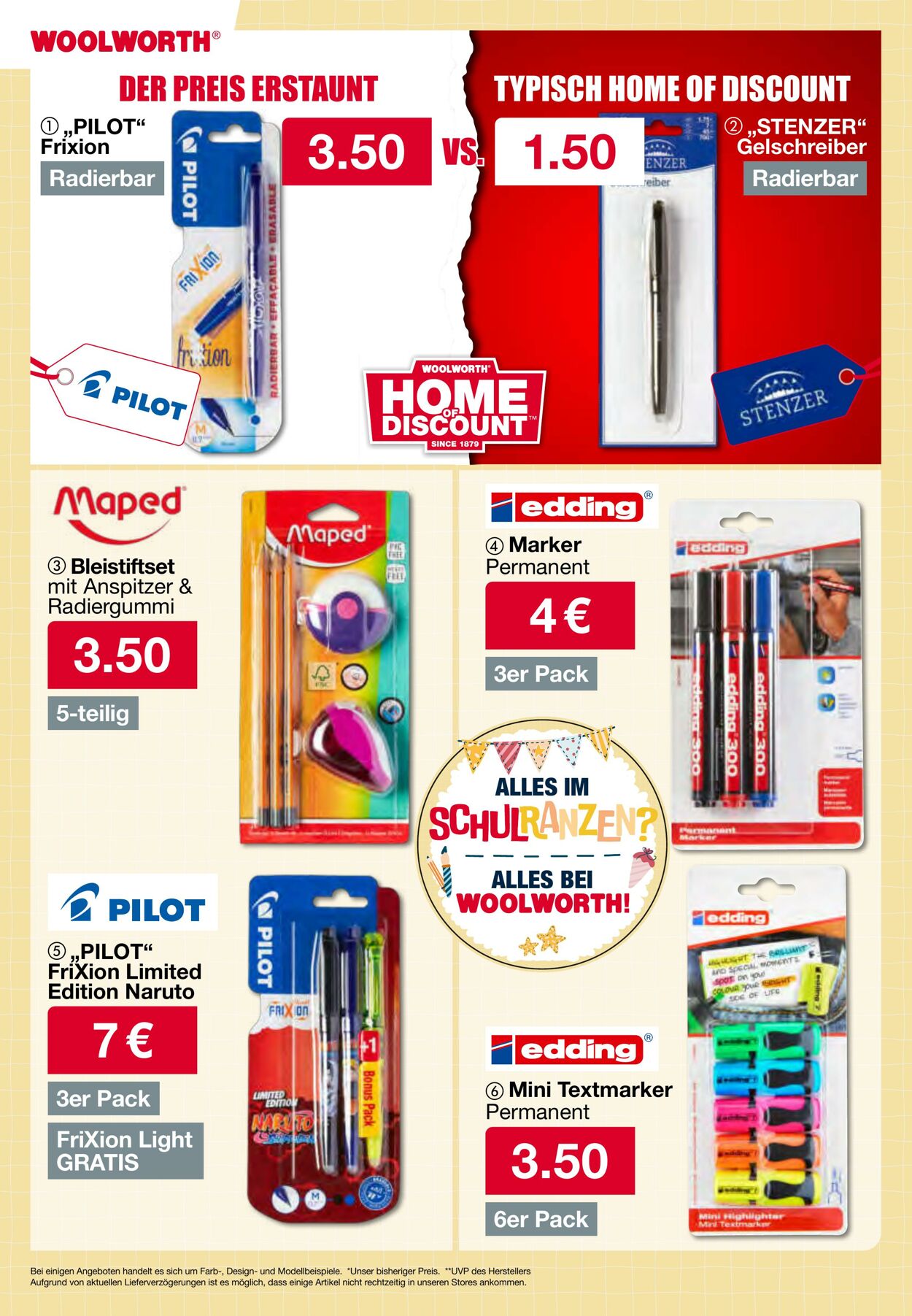 Prospekt Woolworth 20.08.2025 - 03.09.2025