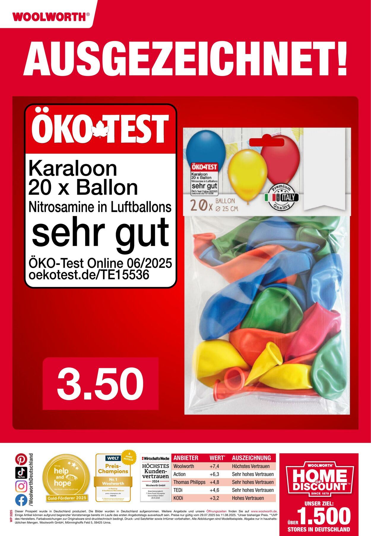 Prospekt Woolworth 06.08.2025 - 20.08.2025