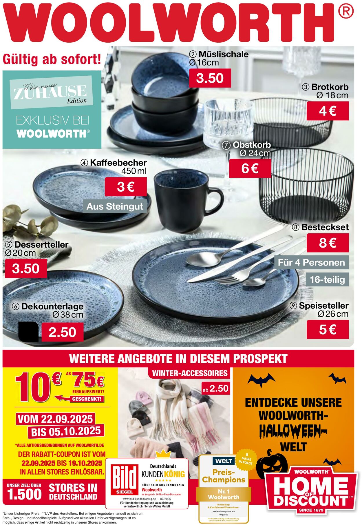 Prospekt Woolworth 02.10.2025 - 16.10.2025