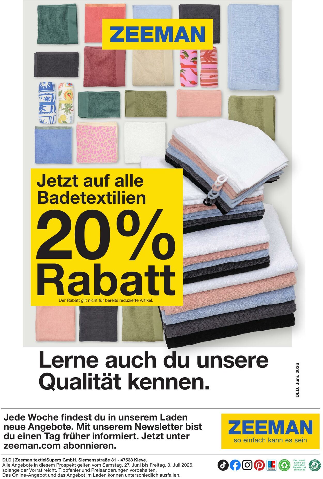 Prospekt Zeeman 26.06.2026 - 04.07.2026